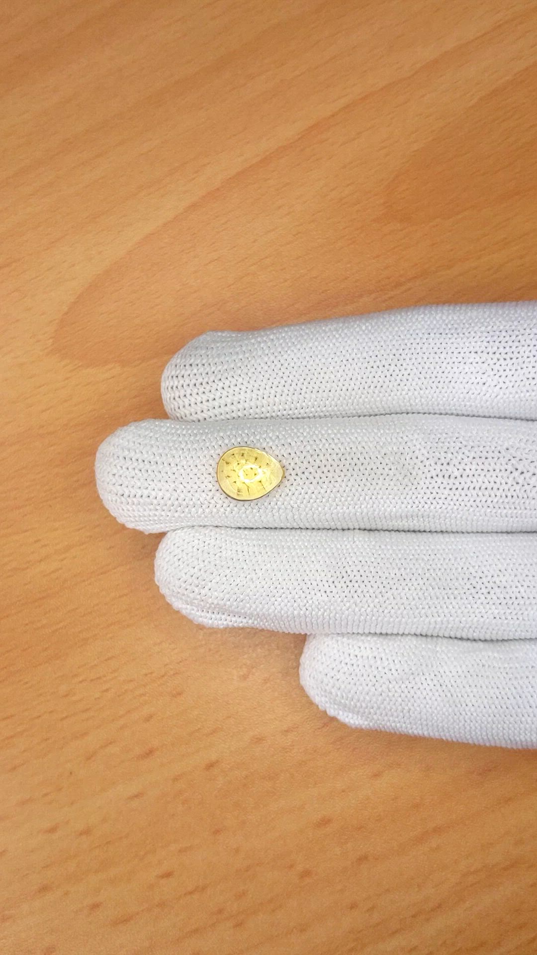 2.43 Ct. Yellow Cabochon Citrine from Ceylon (Sri Lanka) Size Video