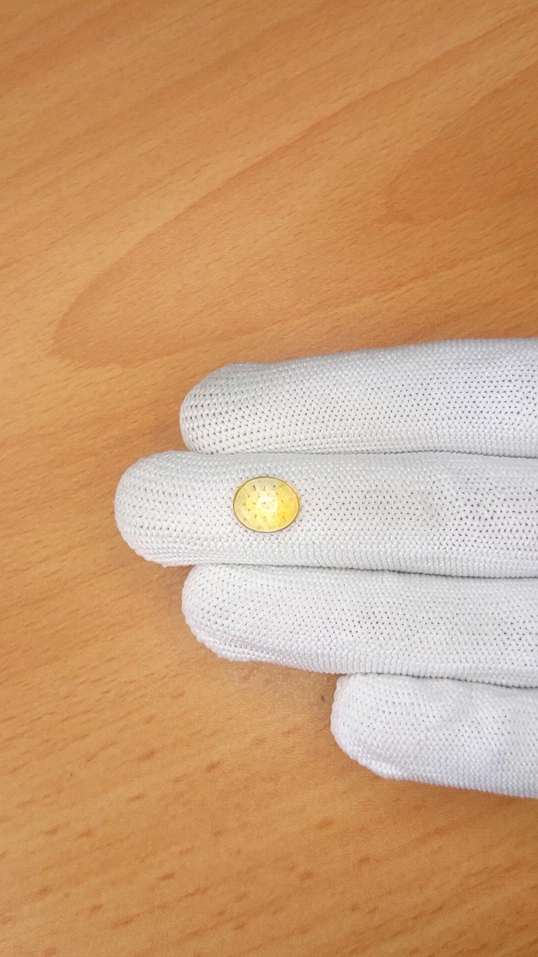 1.86 Ct. Yellow Cabochon Citrine from Ceylon (Sri Lanka) Size Video