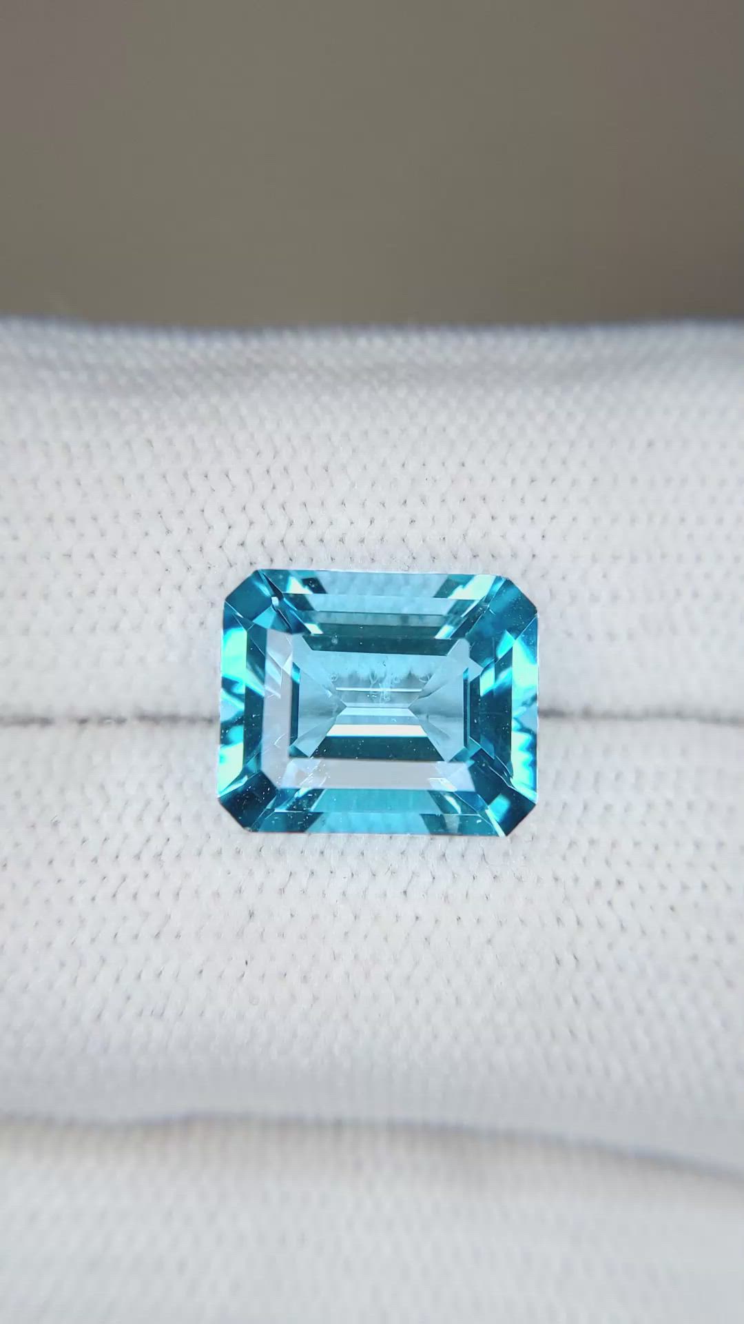 6.58 Ct. Blue Topaz from Brazil Size Video