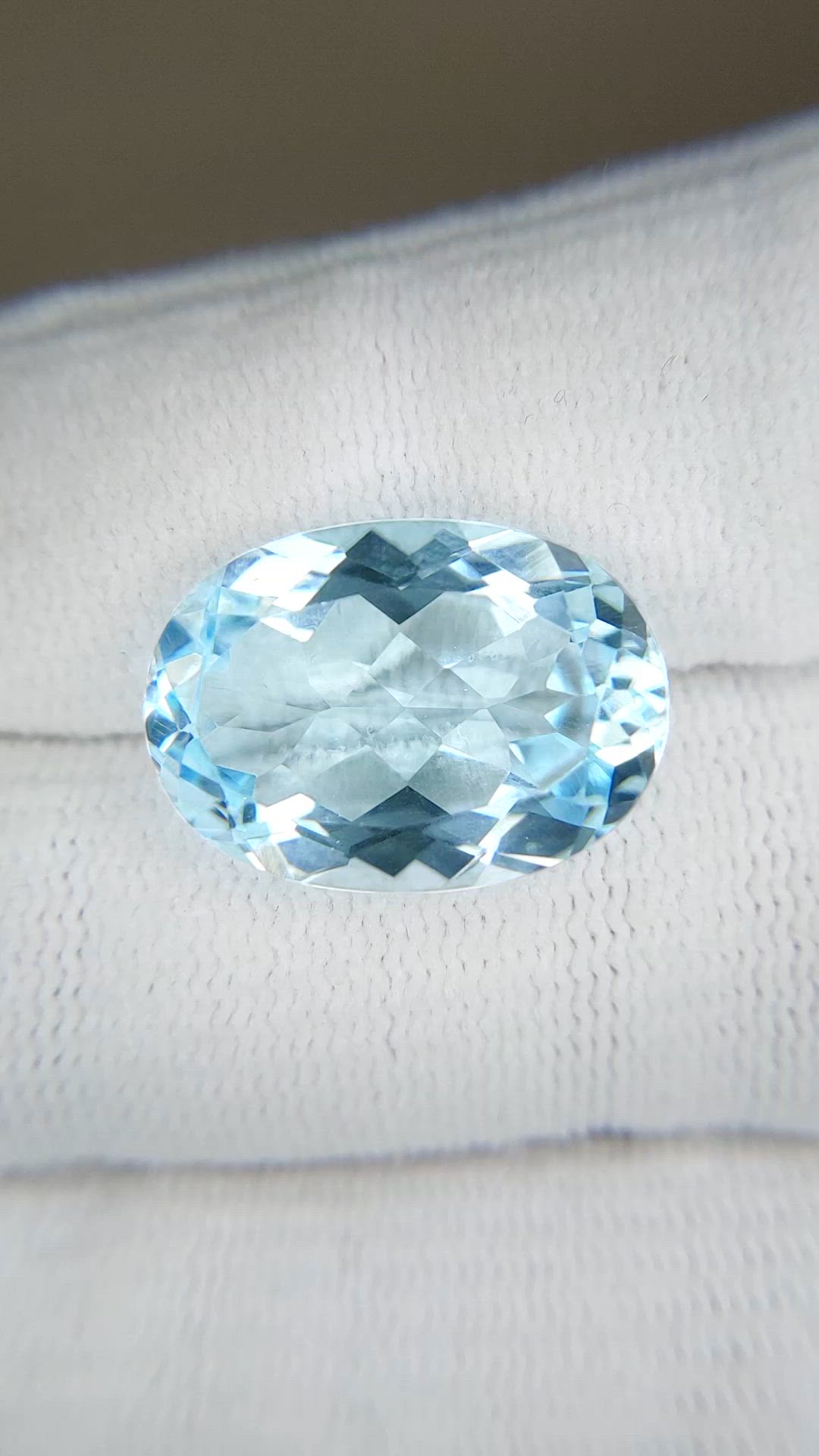 14.81 Ct. Blue Topaz from Brazil Size Video