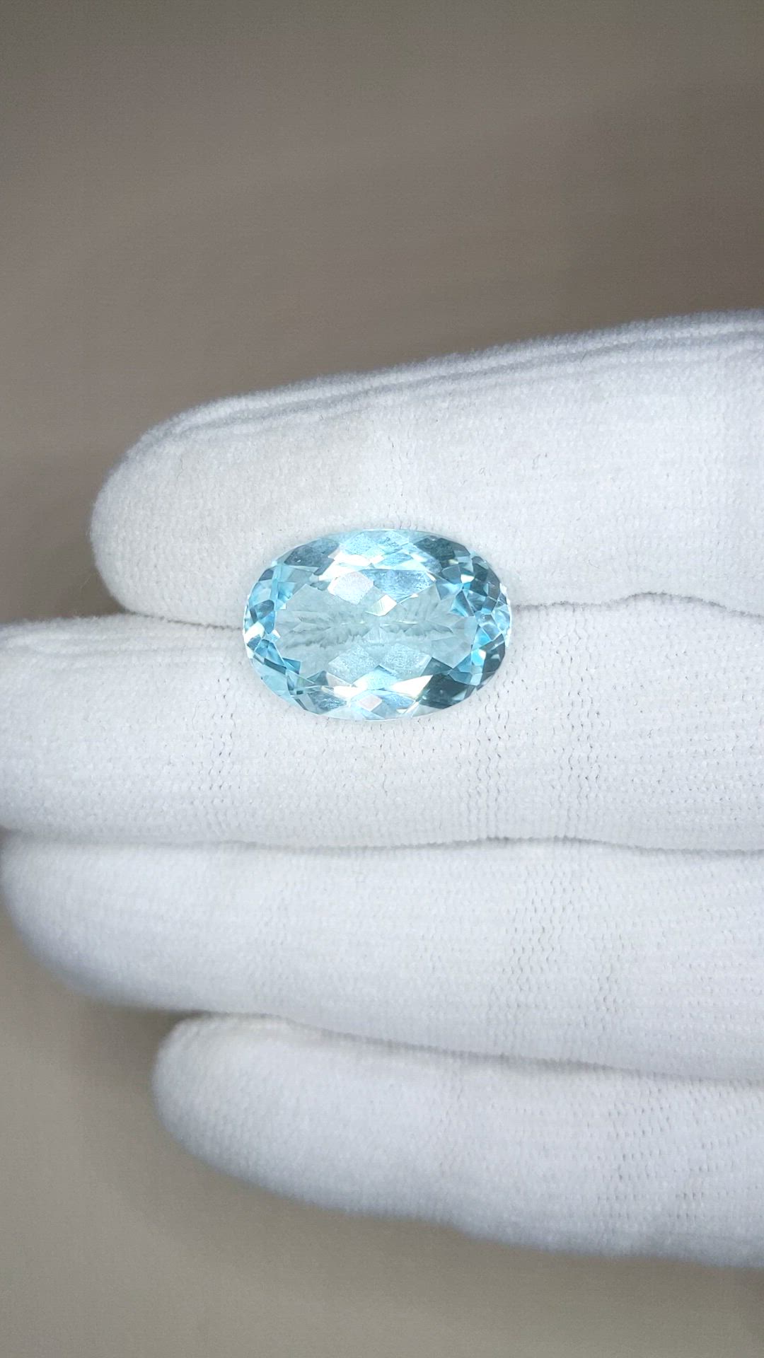 14.81 Ct. Blue Topaz from Brazil Size Video