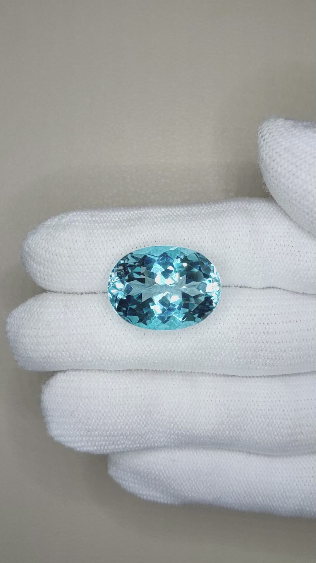 26.64 Ct. Blue Topaz from Brazil Size Video