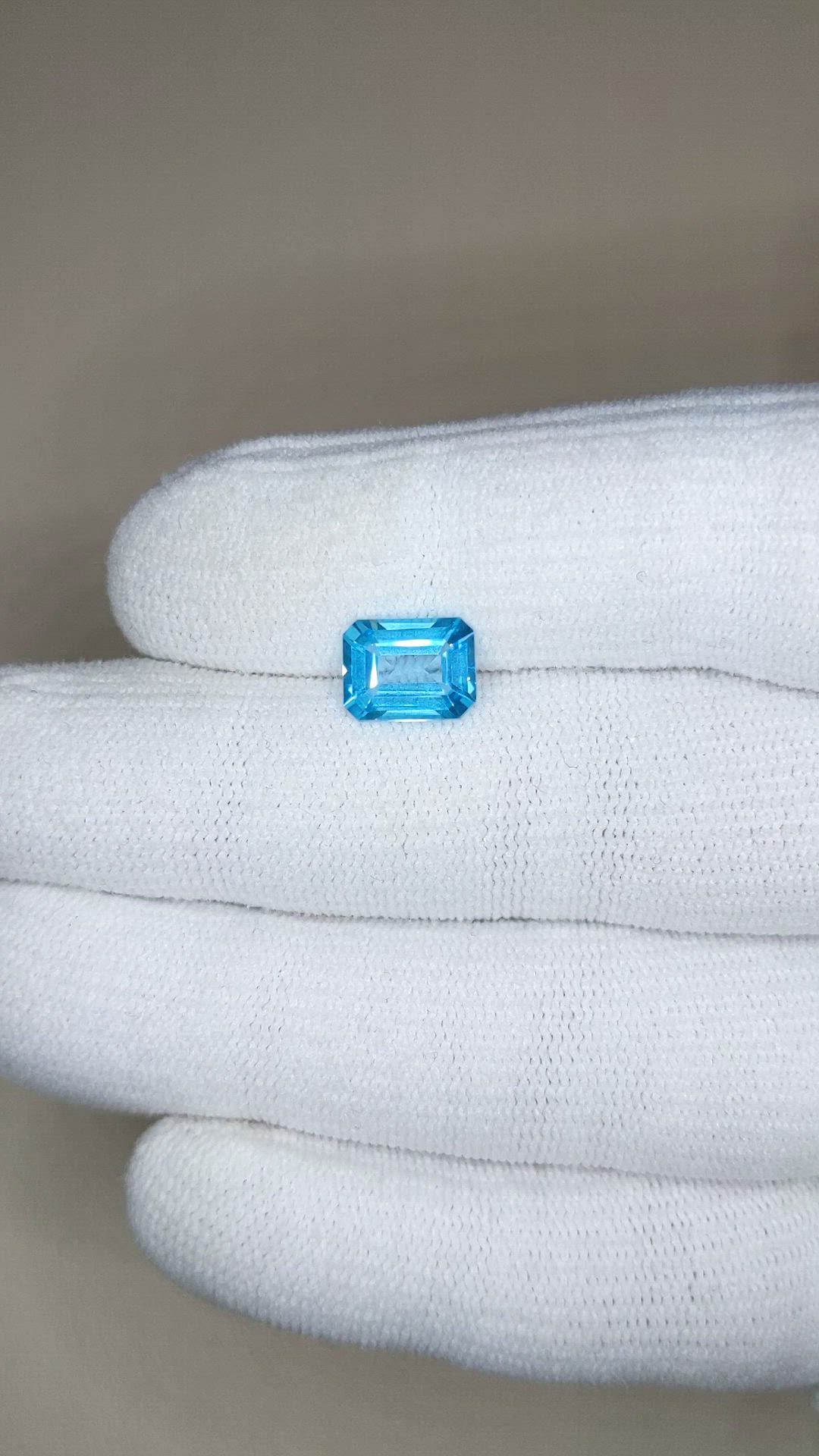 2.64 Ct. Sky Blue Topaz from Brazil Size Video
