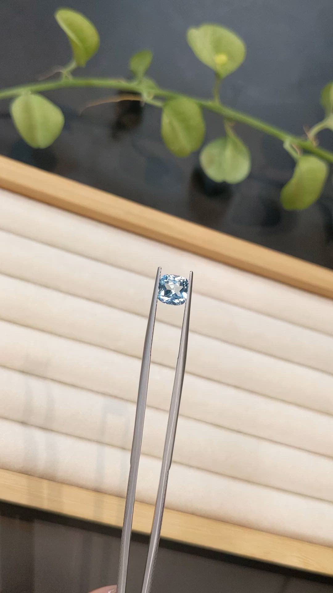 1.70 Ct. Sky Blue Topaz from Brazil Size Video