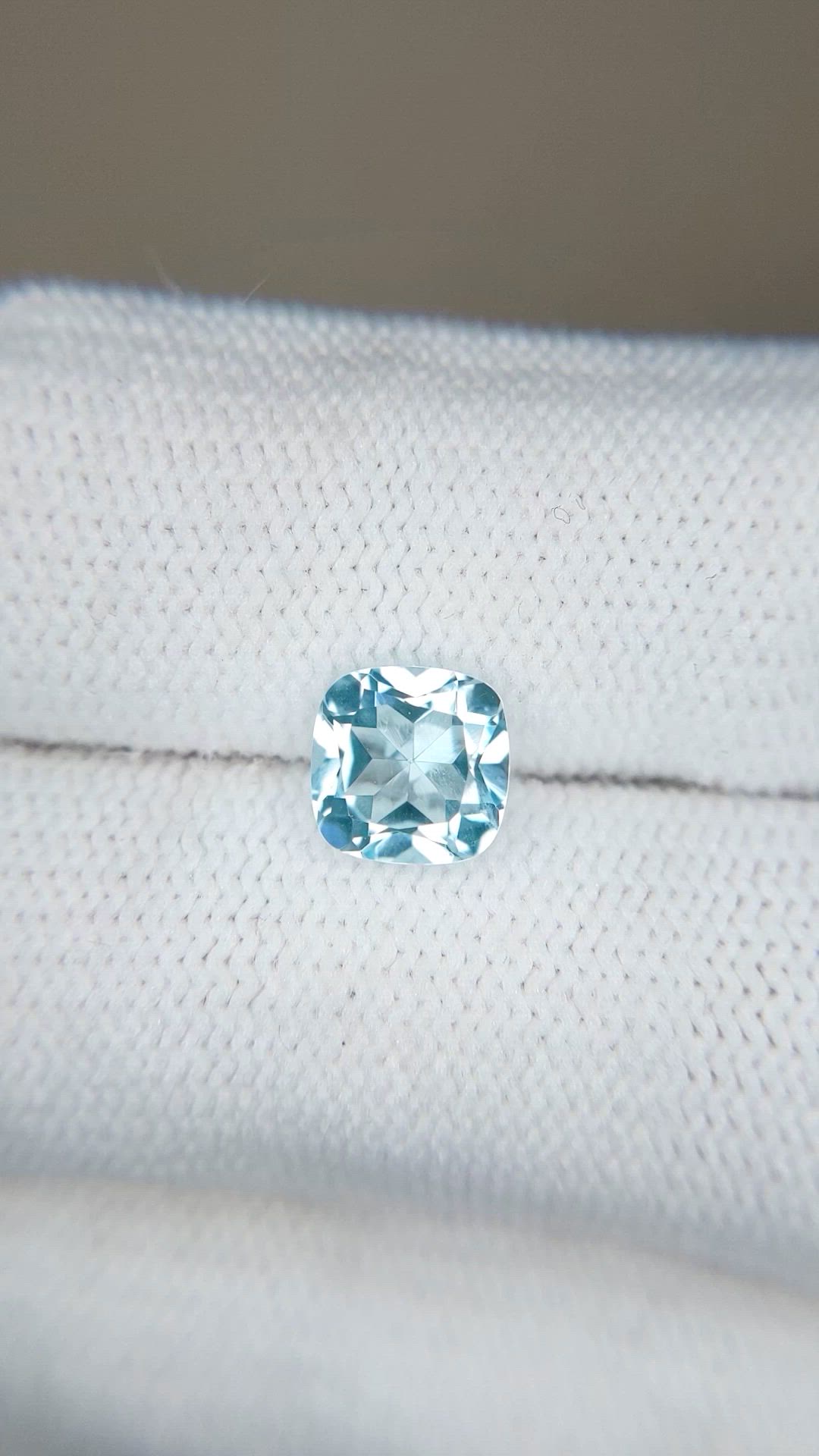 1.70 Ct. Sky Blue Topaz from Brazil Size Video