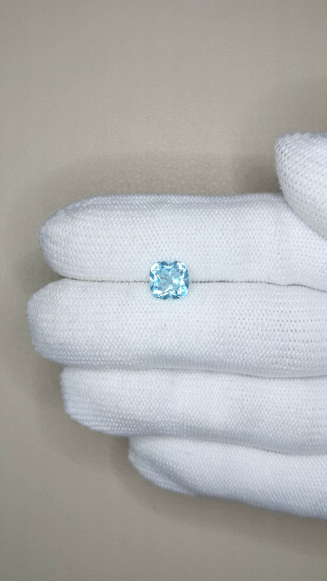 1.70 Ct. Sky Blue Topaz from Brazil Size Video