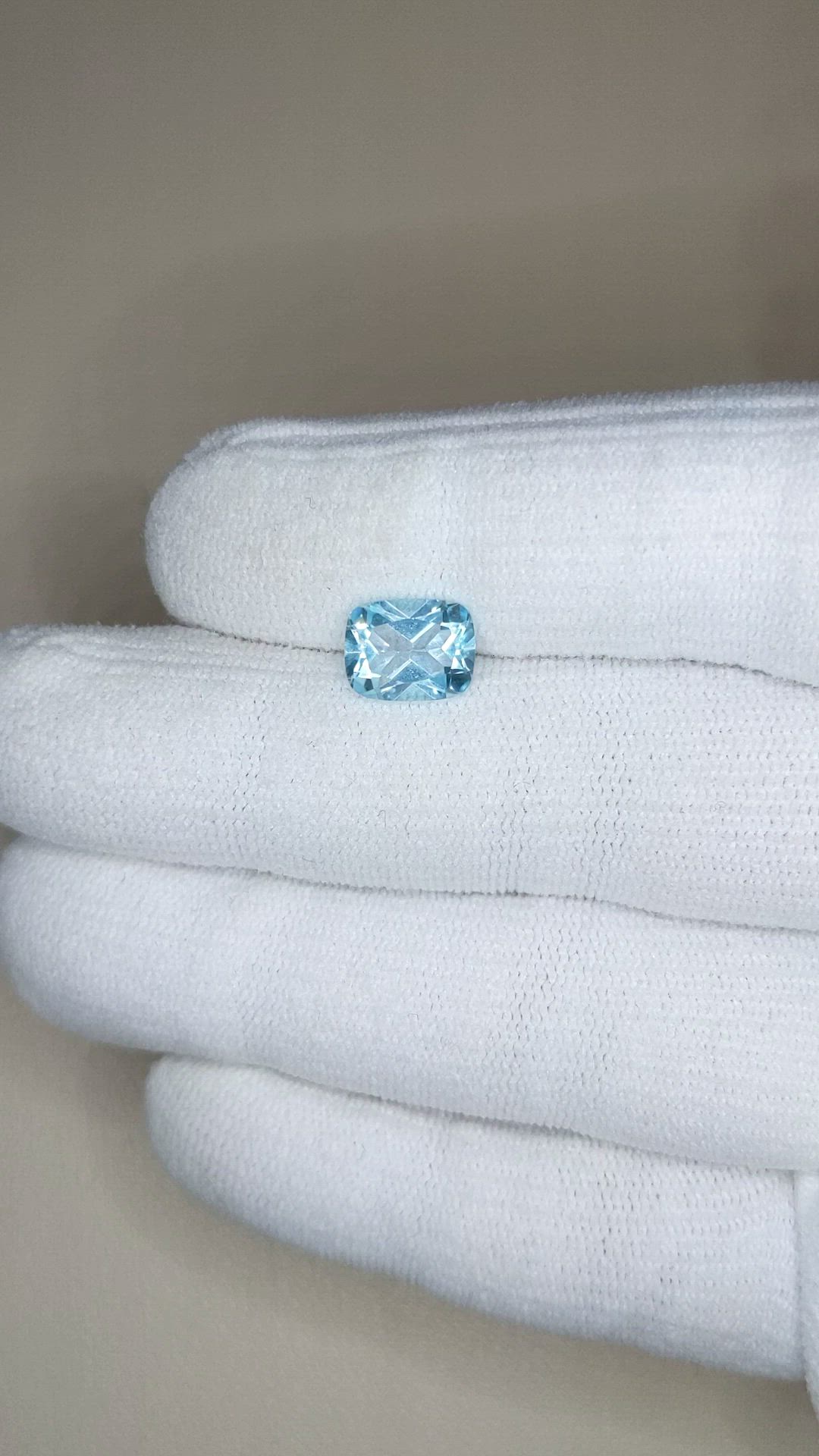 2.57 Ct. Sky Blue Topaz from Brazil Size Video