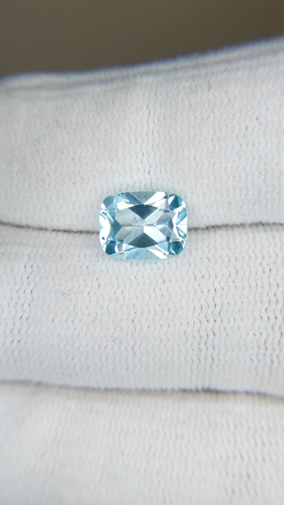 2.57 Ct. Sky Blue Topaz from Brazil Size Video