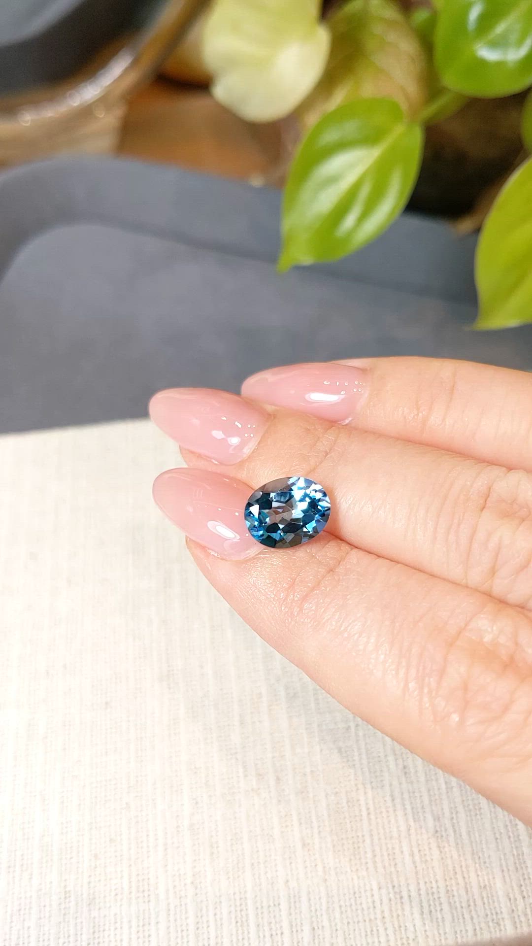 3.32 Ct. Swiss Blue Topaz from Brazil Size Video