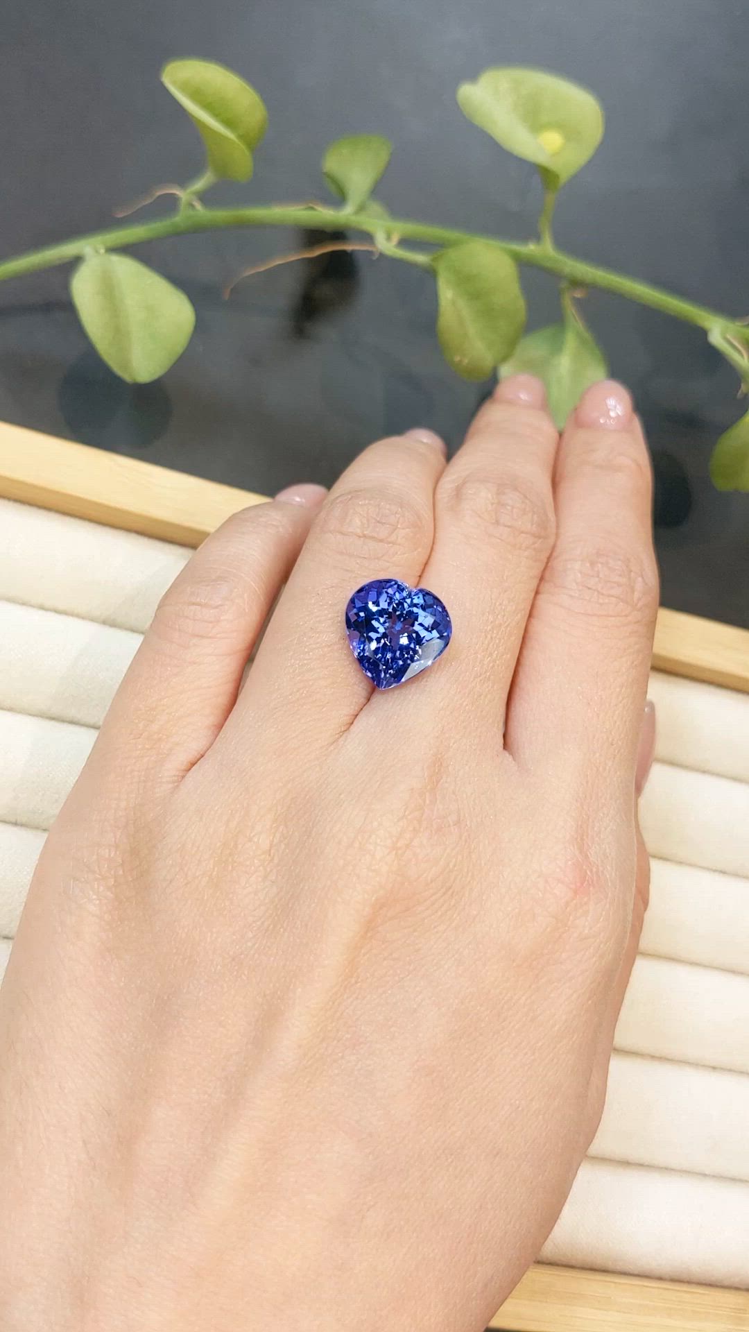 9.17 Ct. Violetish Blue Tanzanite from Tanzania Size Video