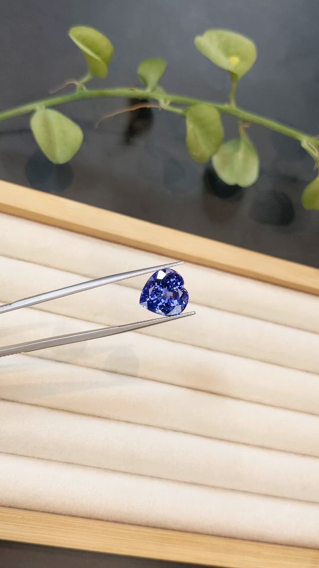 9.17 Ct. Violetish Blue Tanzanite from Tanzania Size Video