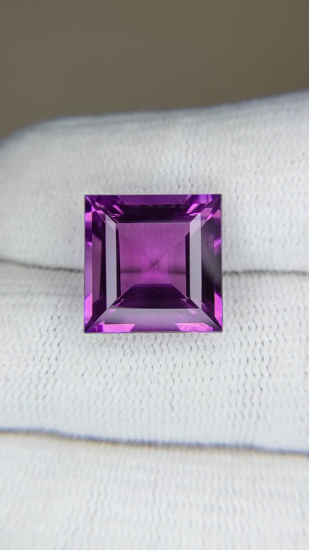 8.63 Ct. Purple Amethyst from Brazil Size Video