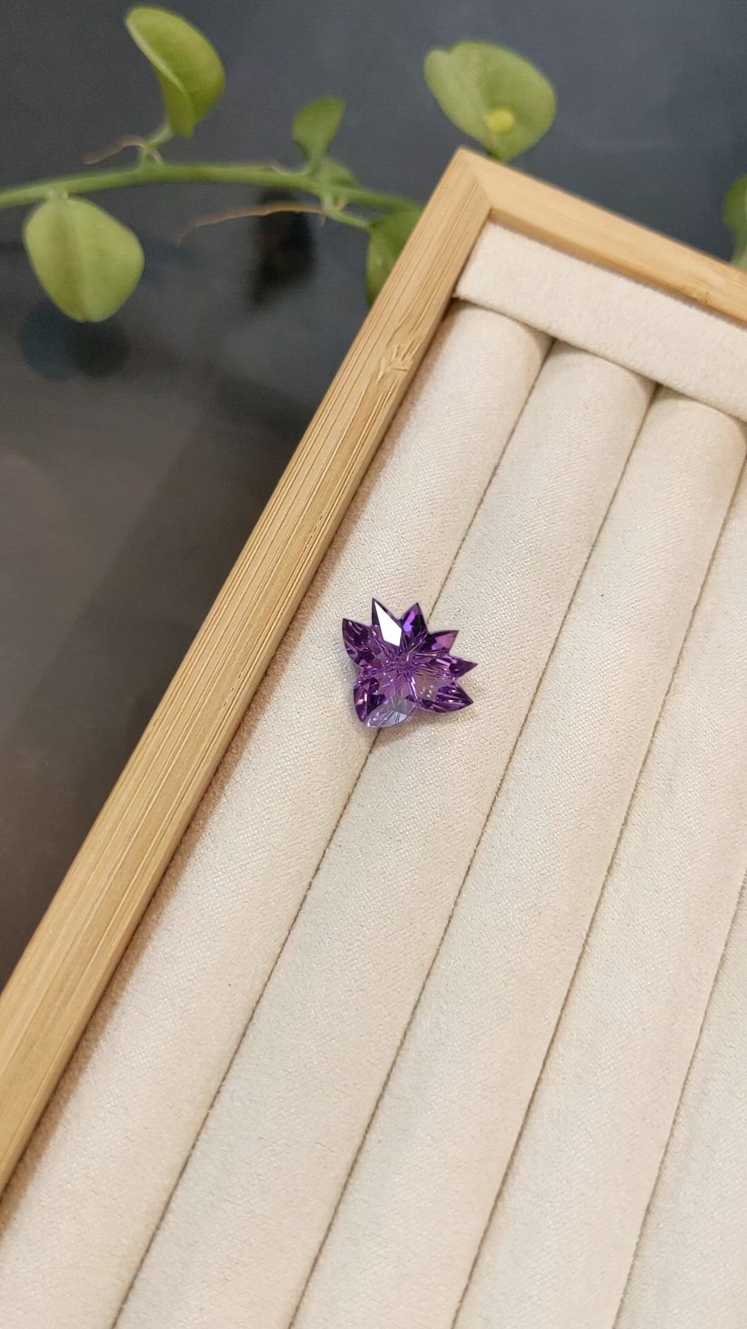 10.39 Ct. Purple Amethyst from Brazil Size Video