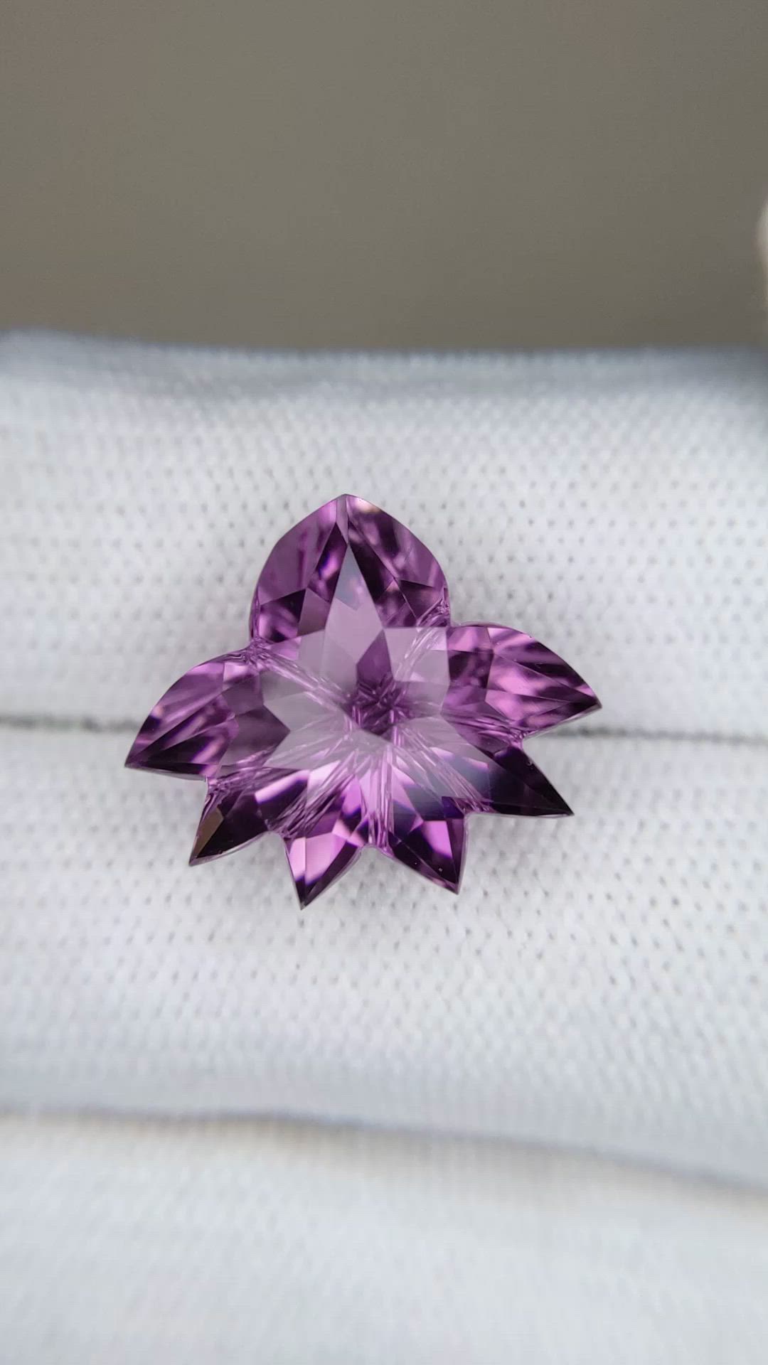 10.39 Ct. Purple Amethyst from Brazil Size Video