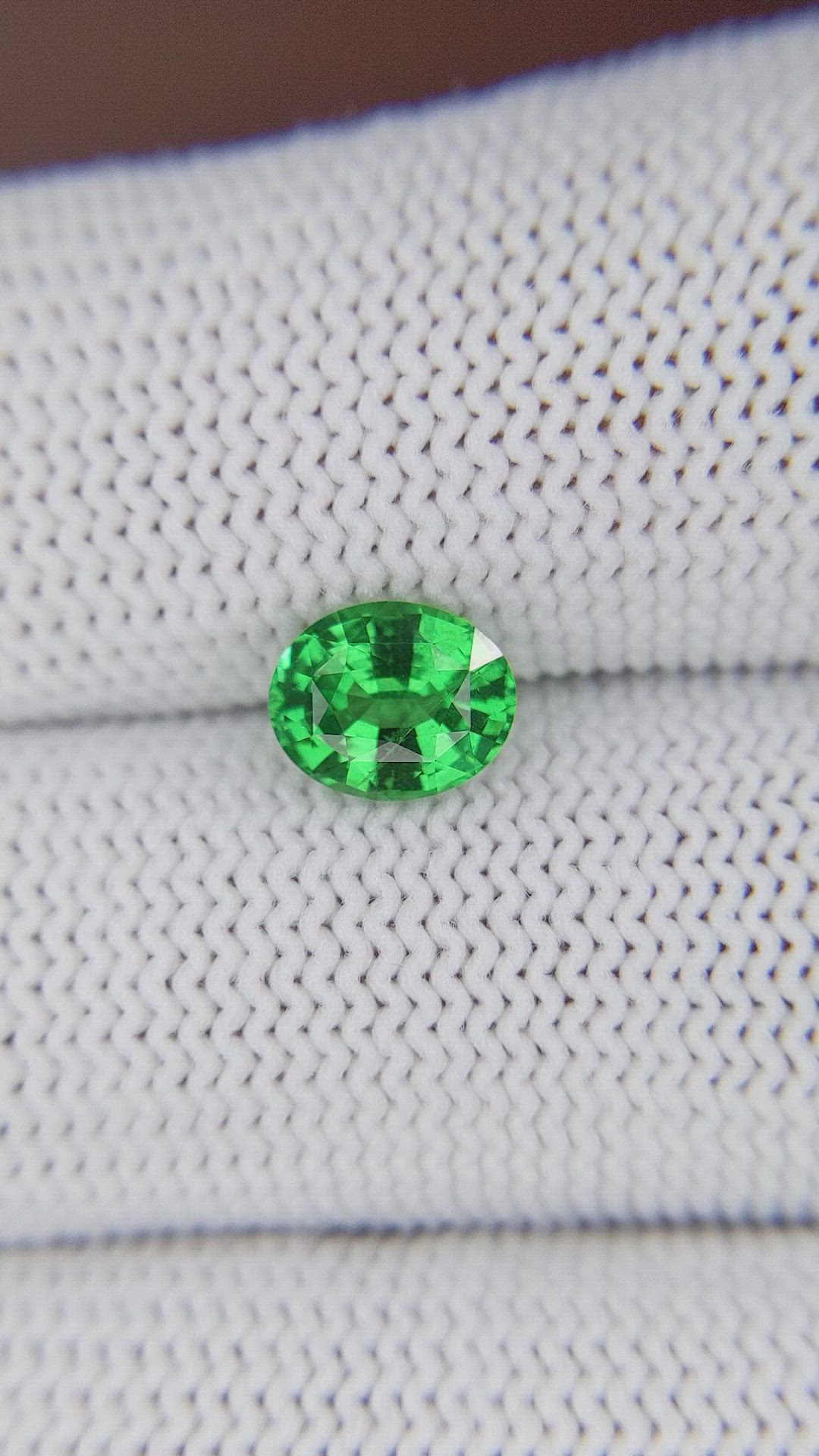 1.25 Ct. Tsavorite Garnet from Tanzania Size Video