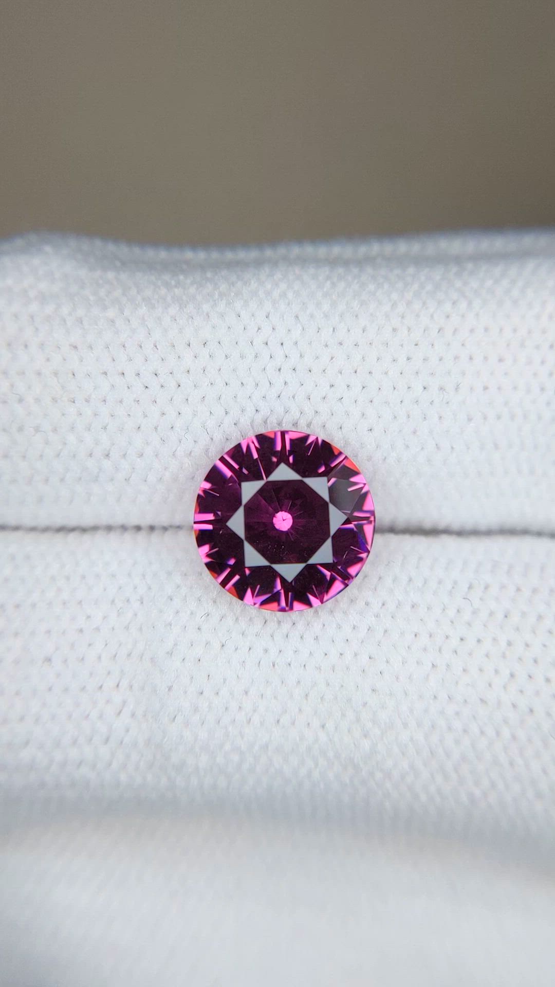 3.31 Ct. Pinkish Purple Garnet from Tanzania Size Video