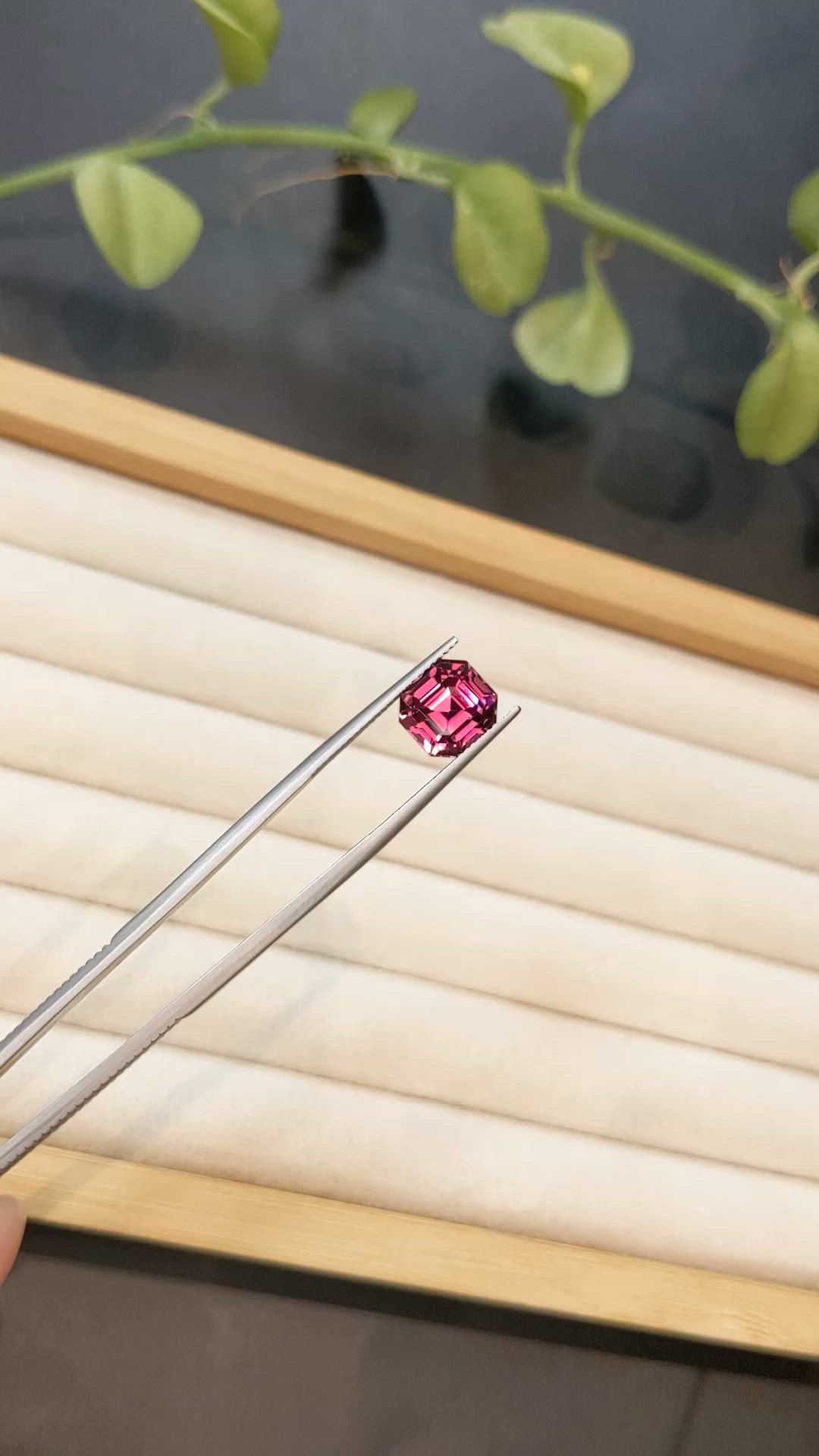 4.78 Ct. Purplish Red Garnet from Tanzania Size Video