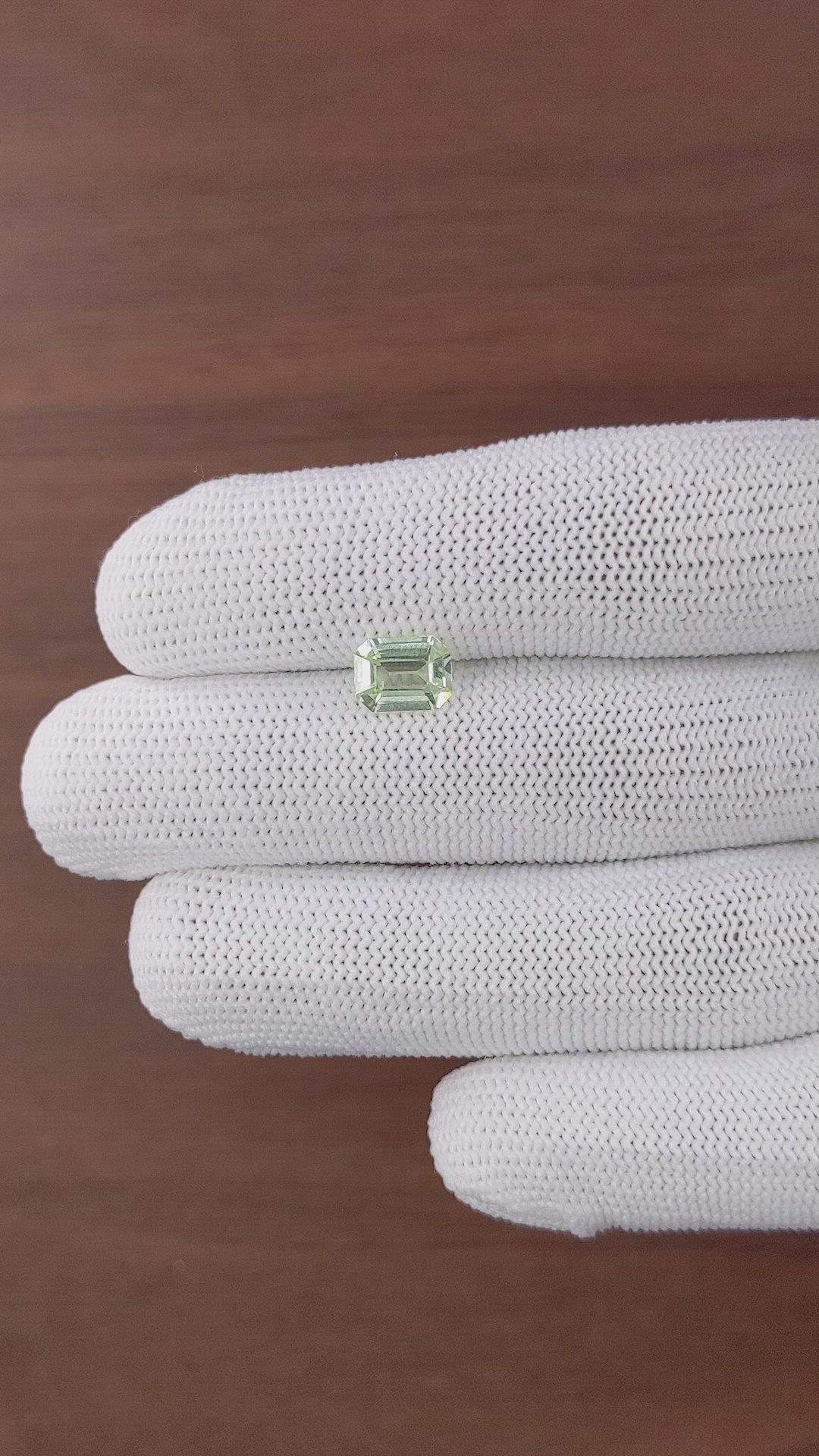 1.56 Ct. Green Chrysoberyl from Tanzania Size Video