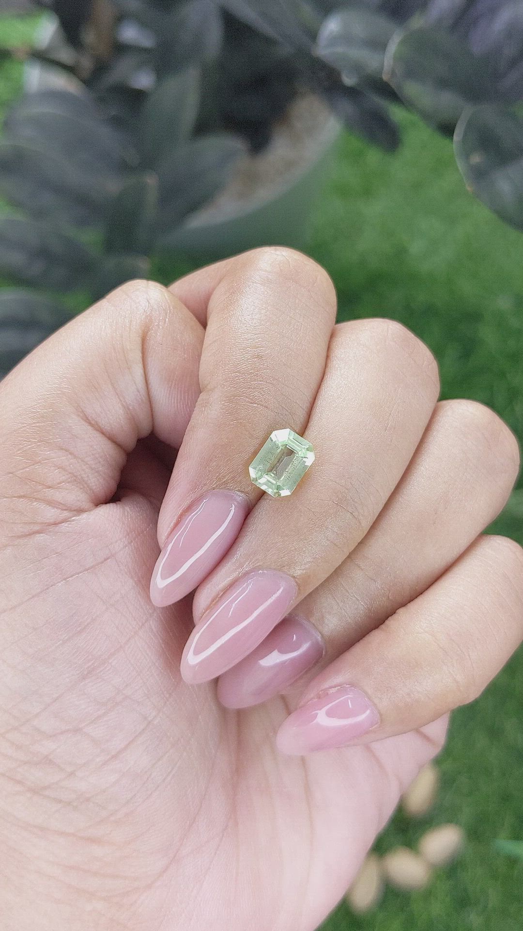 1.56 Ct. Green Chrysoberyl from Tanzania Size Video