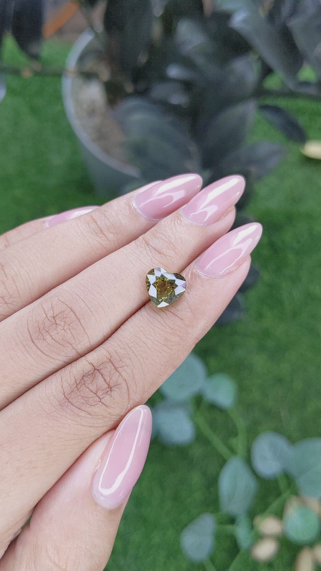 2.95 Ct. Greenish Yellow Chrysoberyl from Tanzania Size Video
