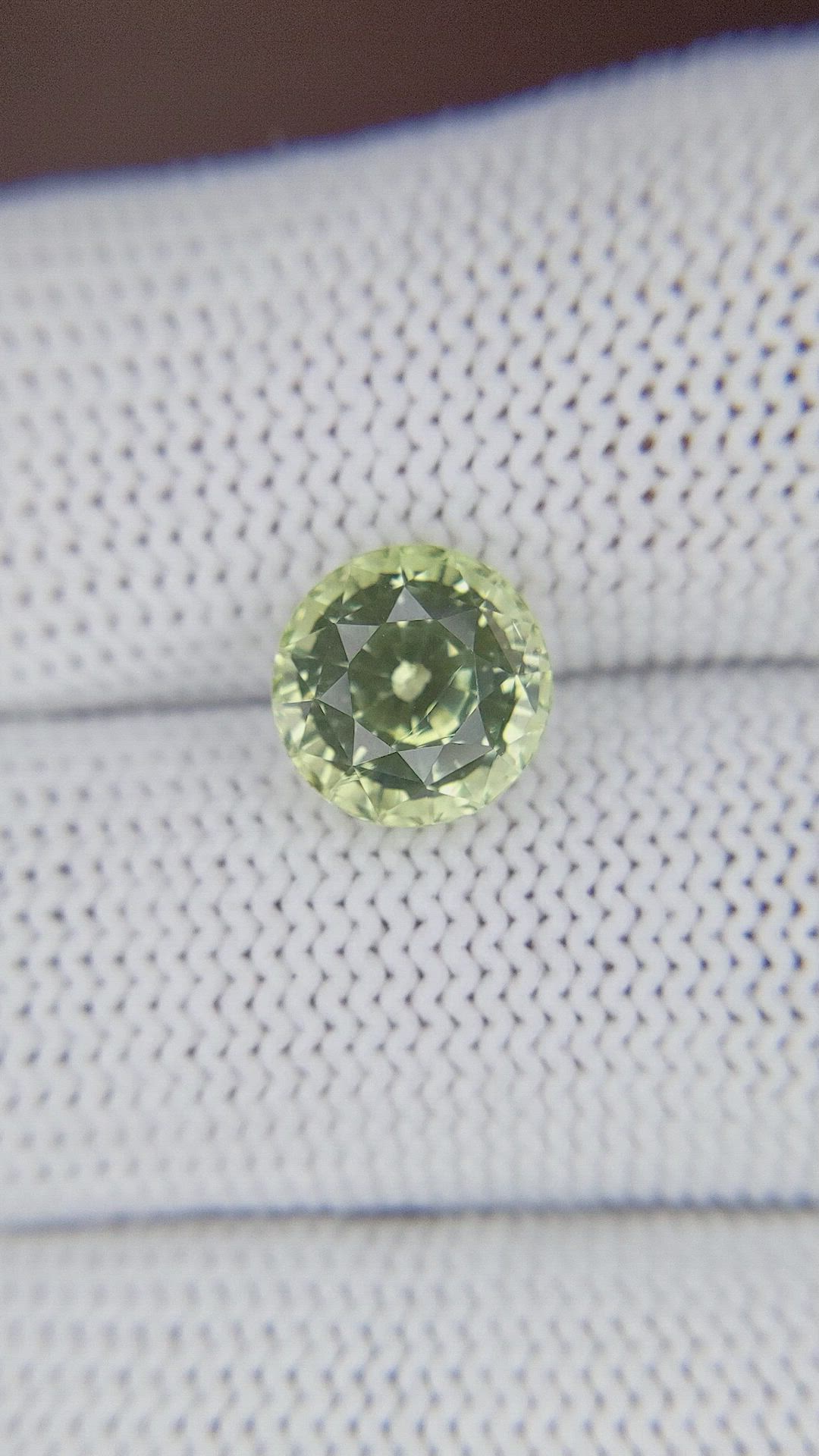 3.68 Ct. Yellowish Green Chrysoberyl from Tanzania Size Video