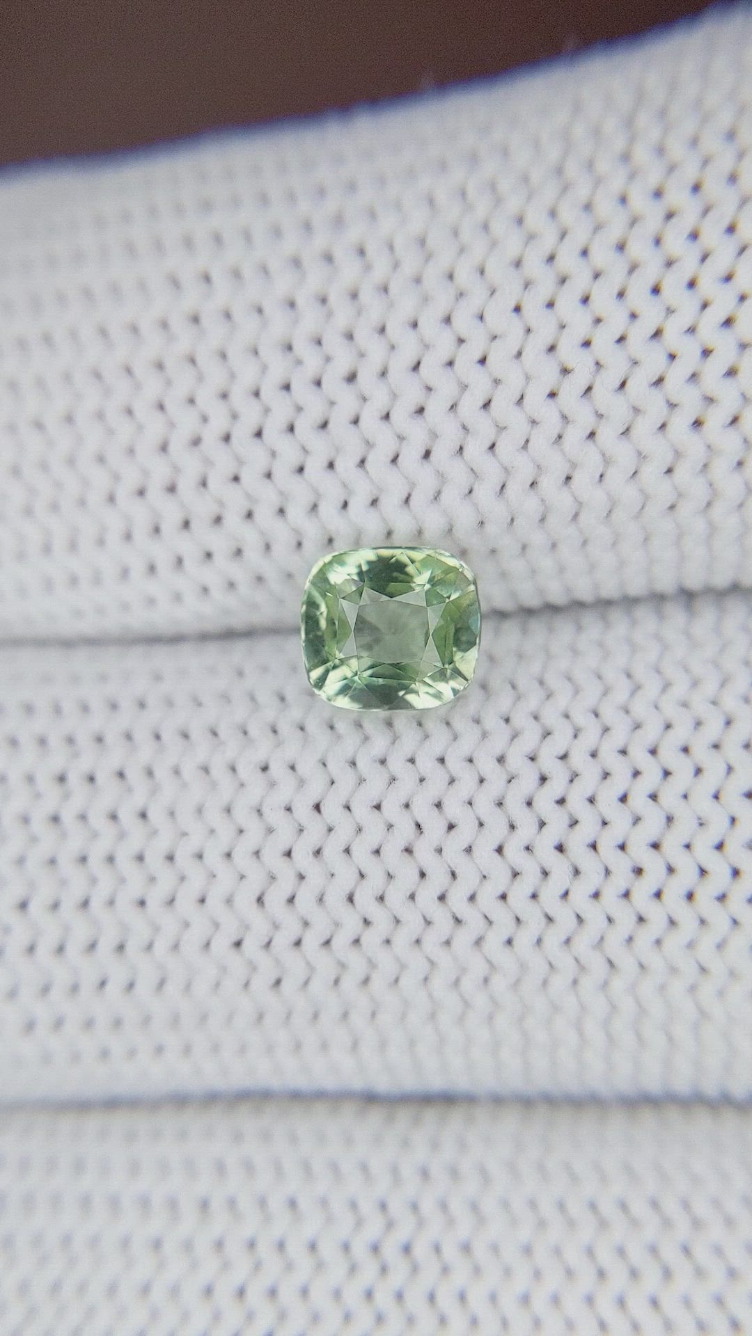 1.01 Ct. Green Grossular Garnet from Tanzania Size Video