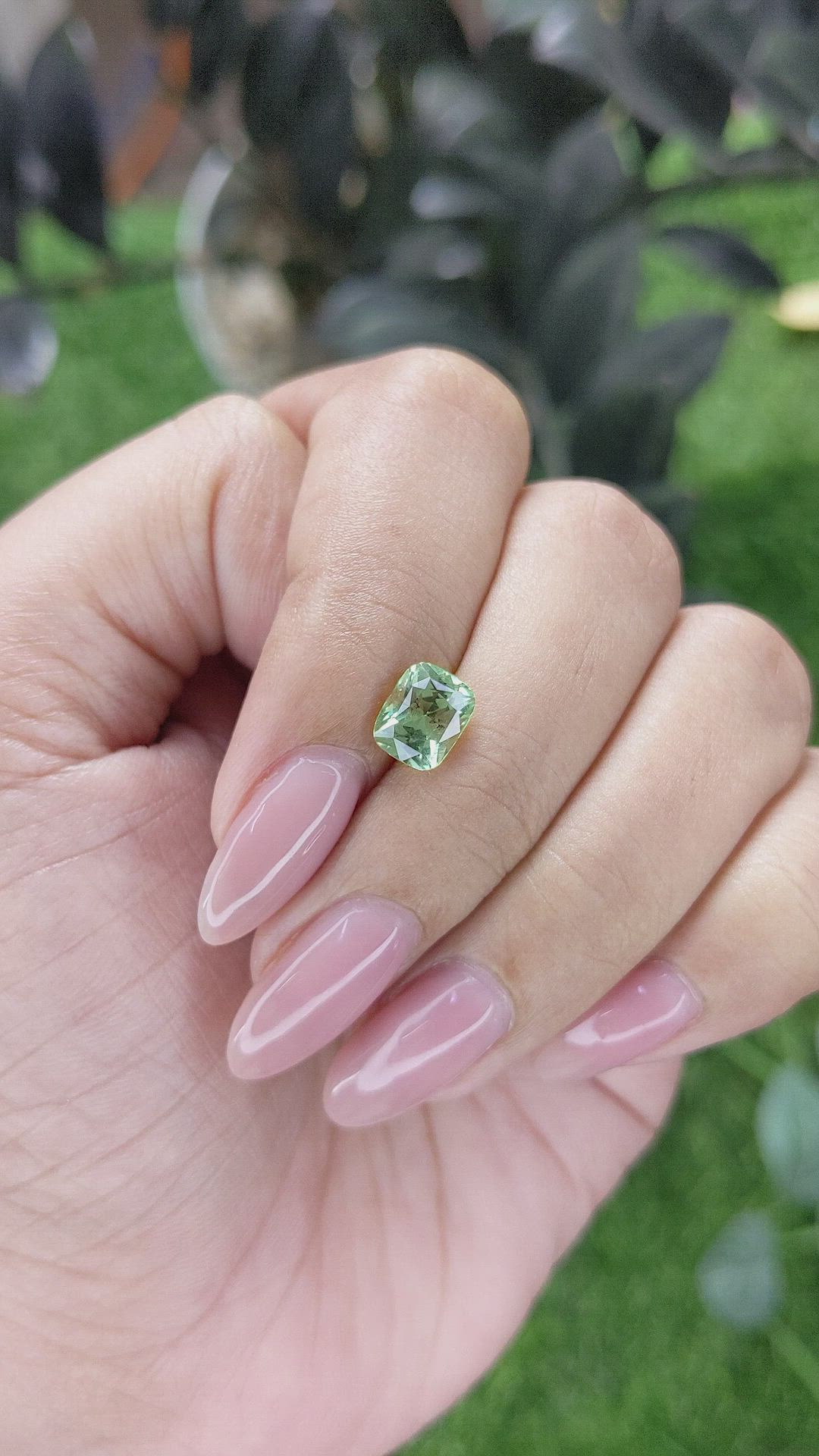 1.71 Ct. Green Chrysoberyl from Tanzania Size Video