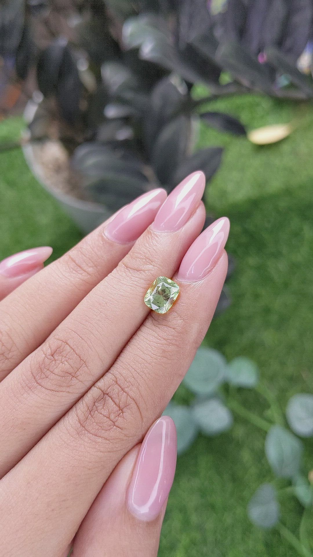 1.71 Ct. Green Chrysoberyl from Tanzania Size Video