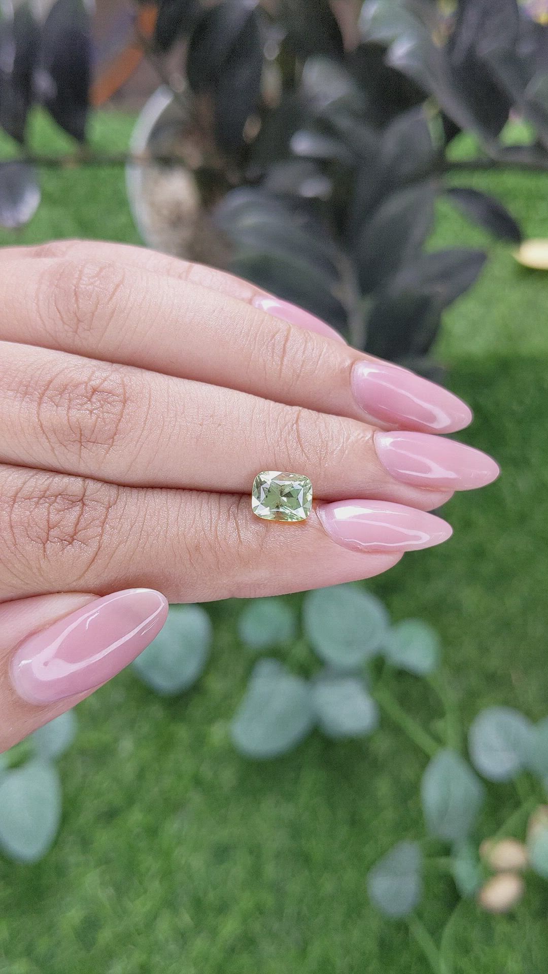 1.71 Ct. Green Chrysoberyl from Tanzania Size Video