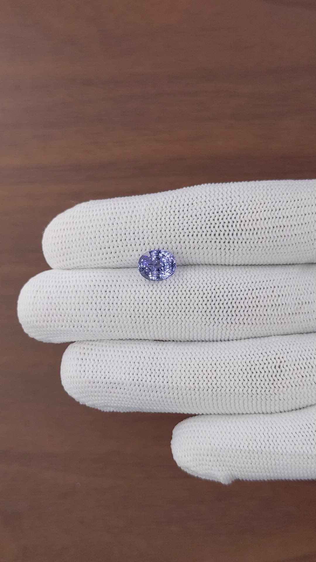 3.05 Ct. Purplish Blue Spinel from Tanzania Size Video