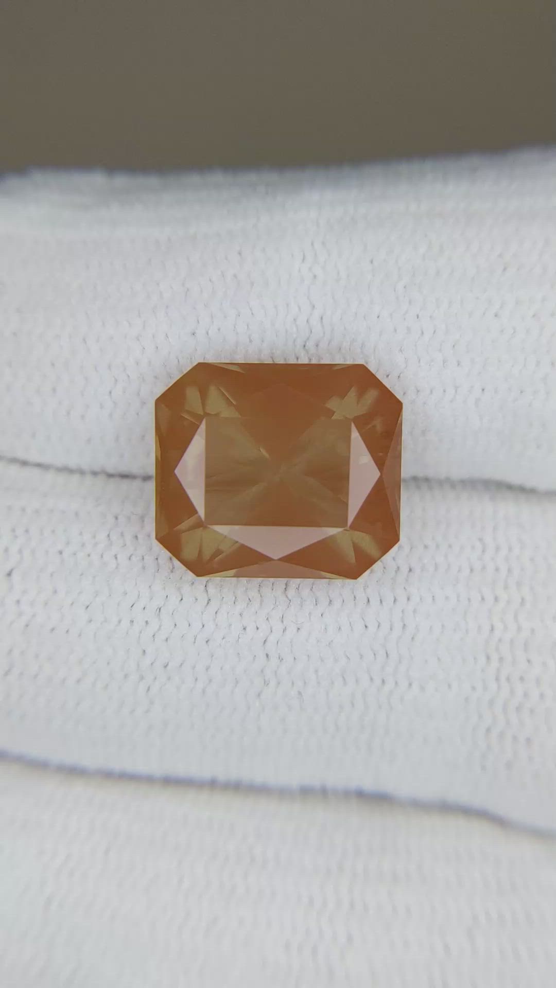6.88 Ct. Orangish Brown Andesine from Africa Size Video