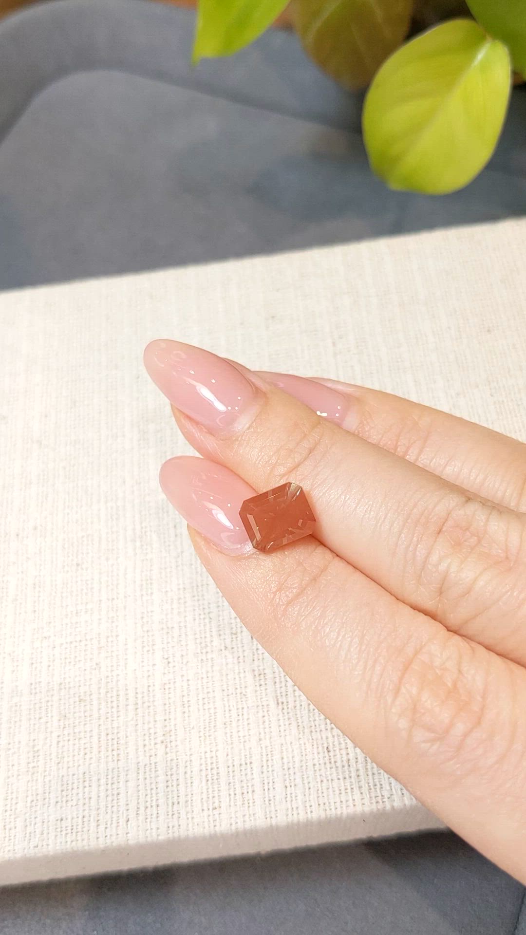 2.48 Ct. Orangish Brown Andesine from Africa Size Video
