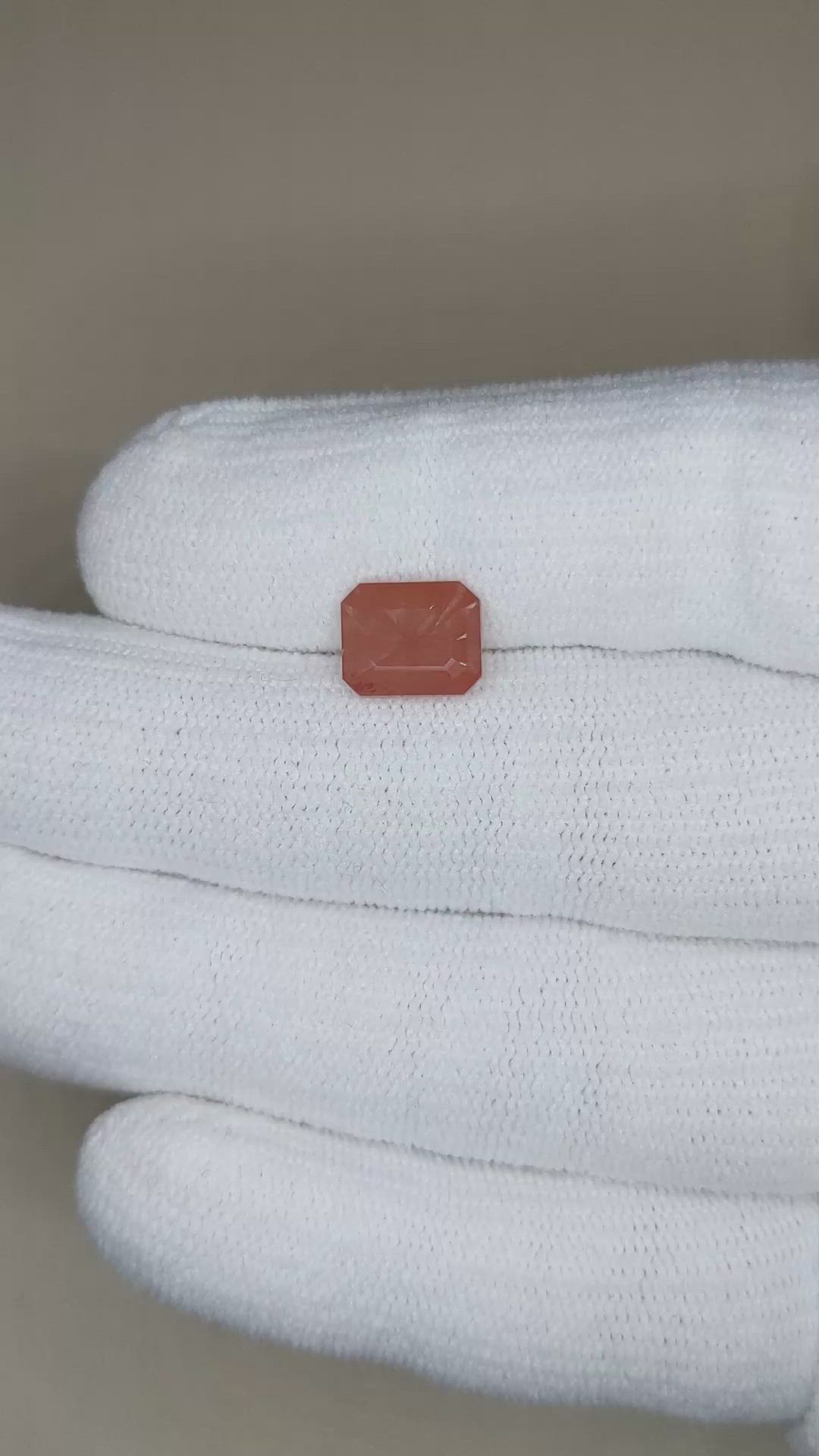 2.48 Ct. Orangish Brown Andesine from Africa Size Video