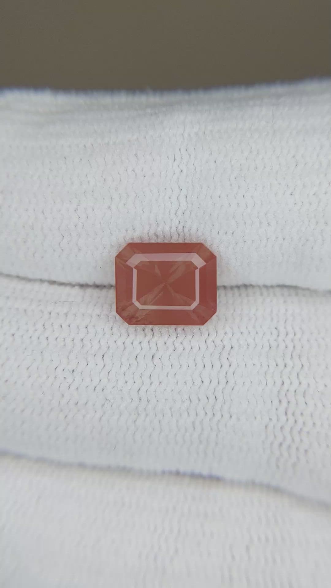2.48 Ct. Orangish Brown Andesine from Africa Size Video