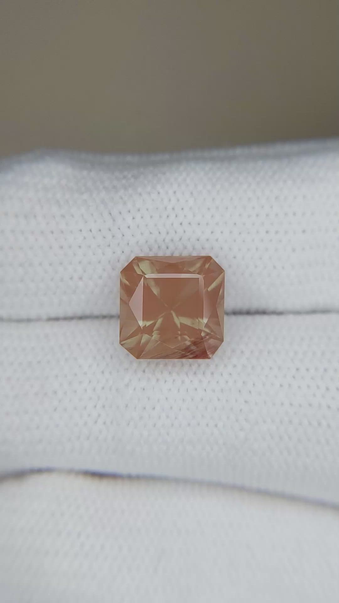 3.71 Ct. Orangish Brown Andesine from Africa Size Video