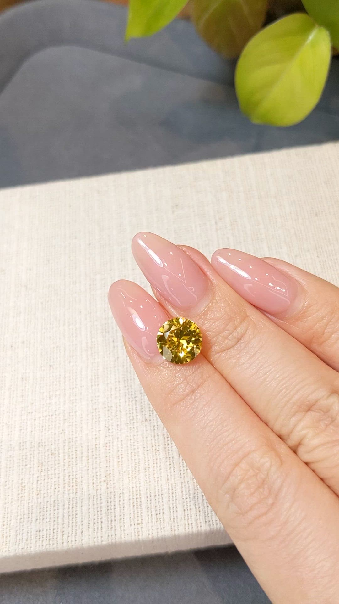3.55 Ct. Brownish Yellow Zircon from South Africa Size Video