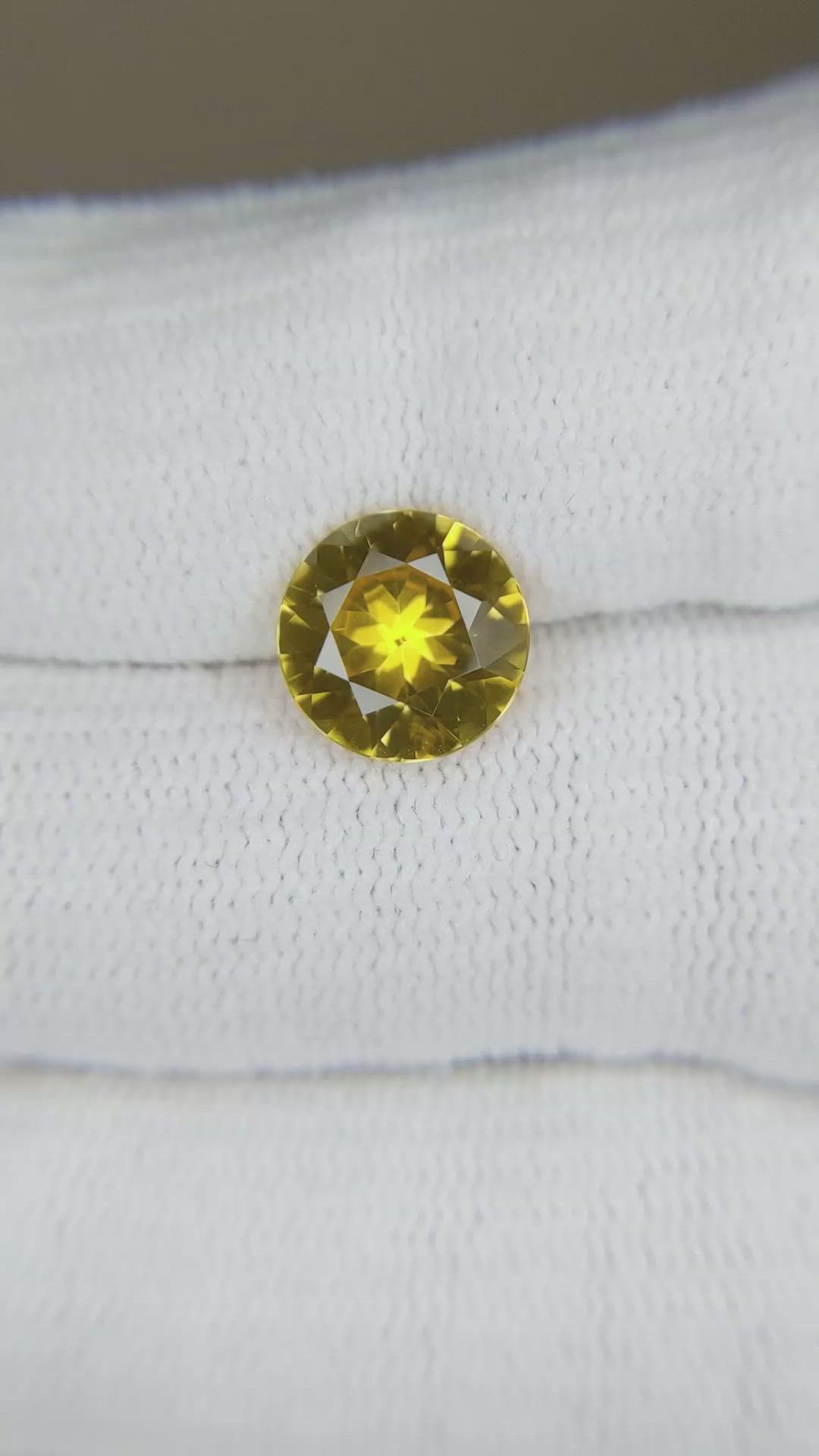 3.55 Ct. Brownish Yellow Zircon from South Africa Size Video