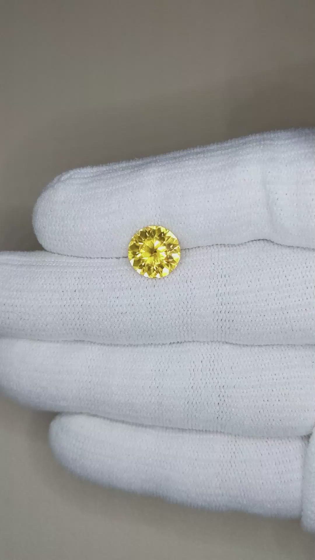 3.55 Ct. Brownish Yellow Zircon from South Africa Size Video