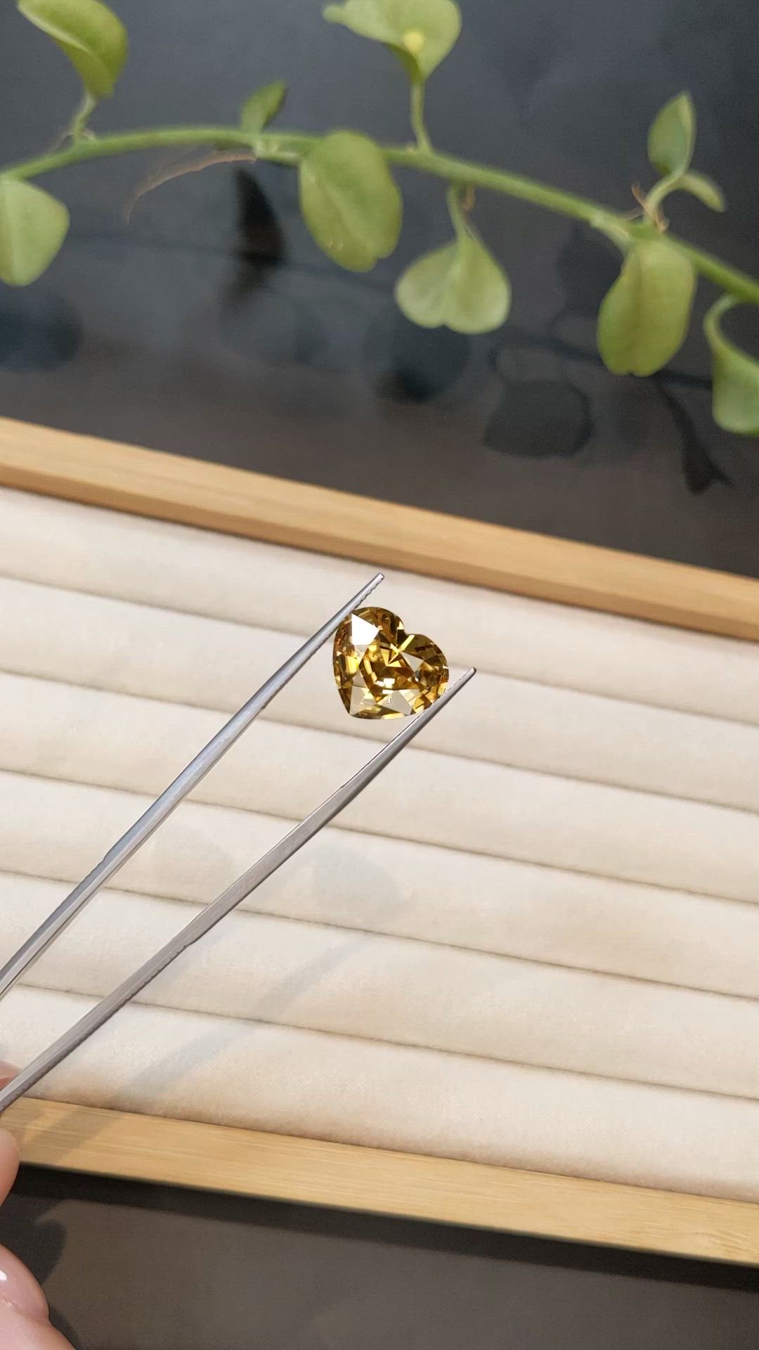 9.43 Ct. Yellowish Brown Zircon from Cambodia Size Video