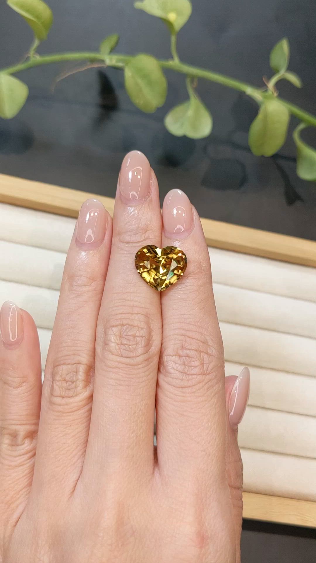 9.43 Ct. Yellowish Brown Zircon from Cambodia Size Video