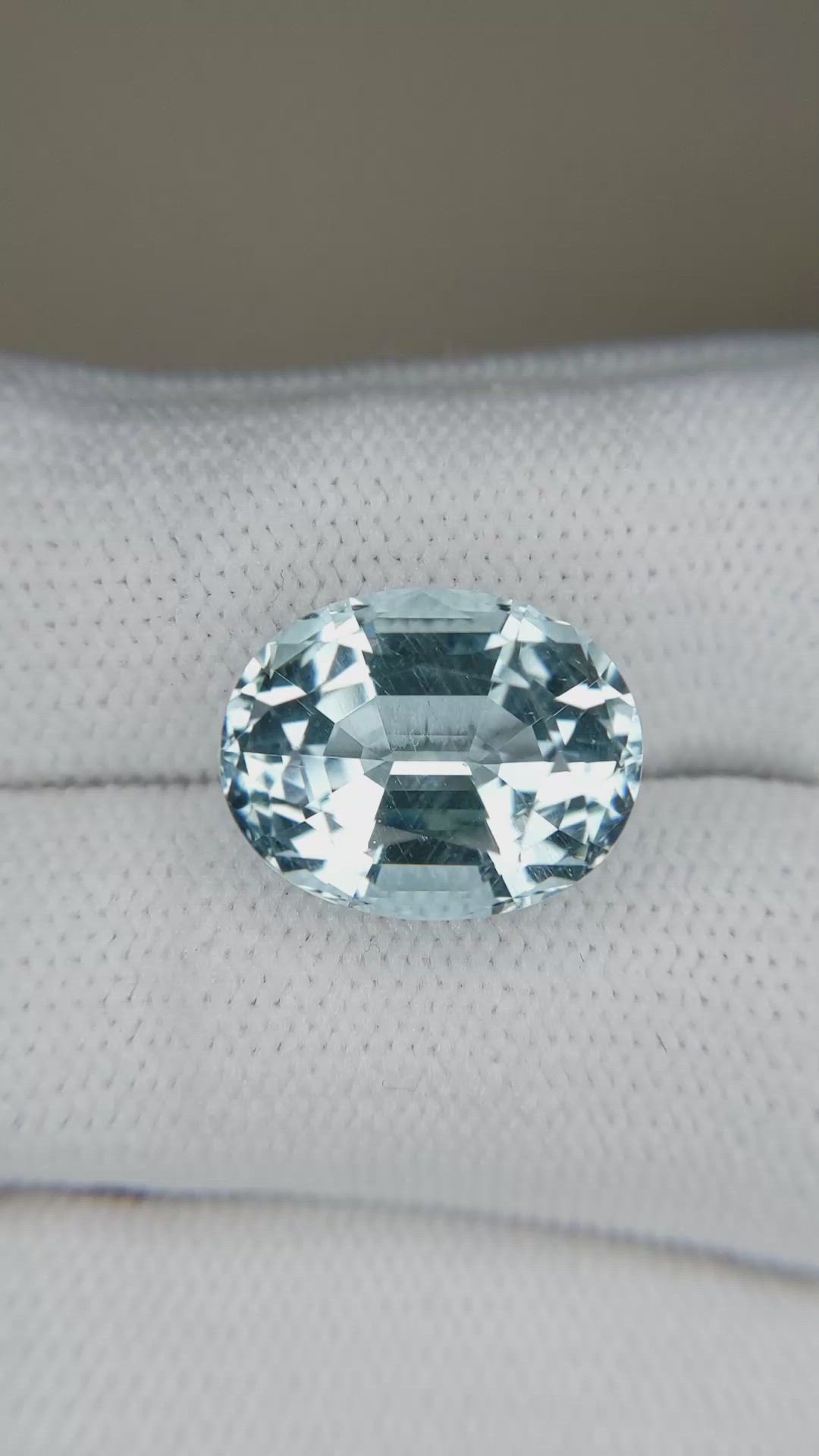 7.91 Ct. Blue Aquamarine from Brazil Size Video