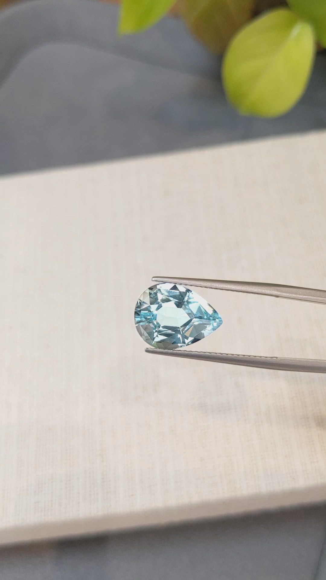 5.25 Ct. Blue Aquamarine from Brazil Size Video