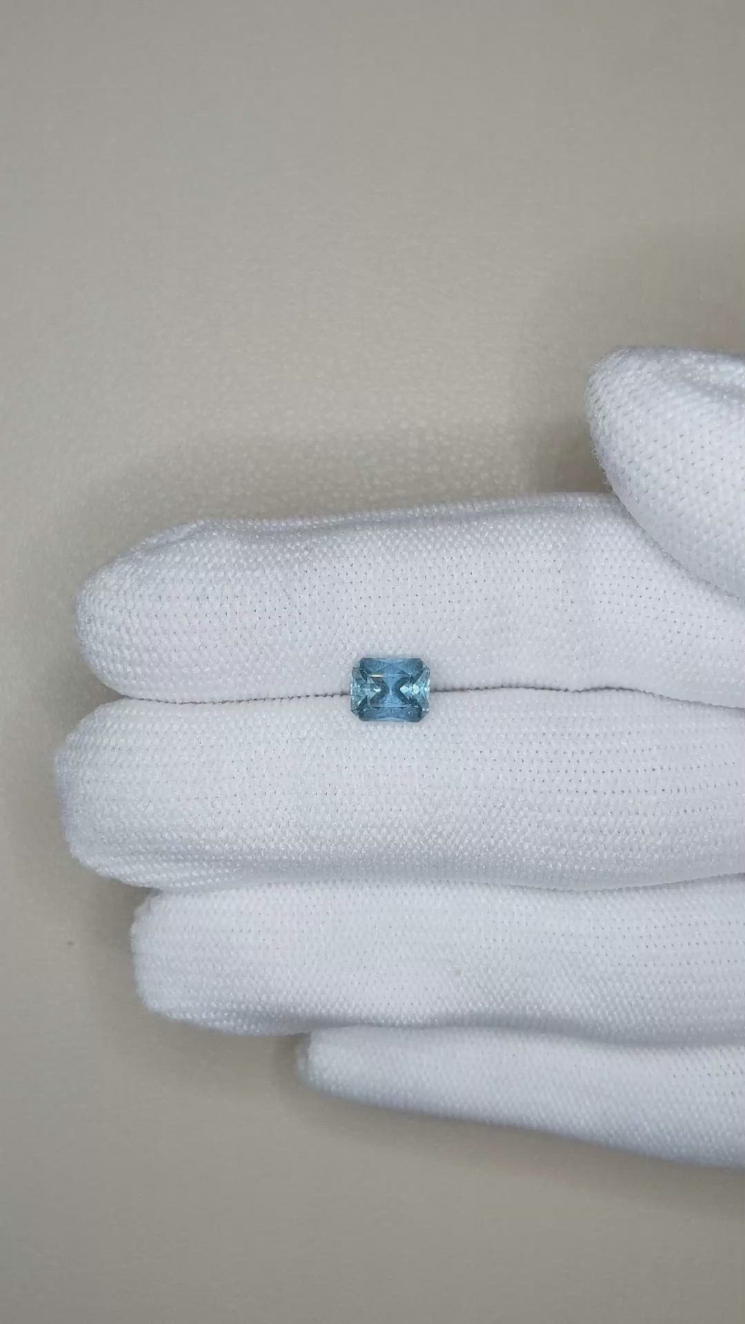 1.19 Ct. Blue Aquamarine from Brazil Size Video
