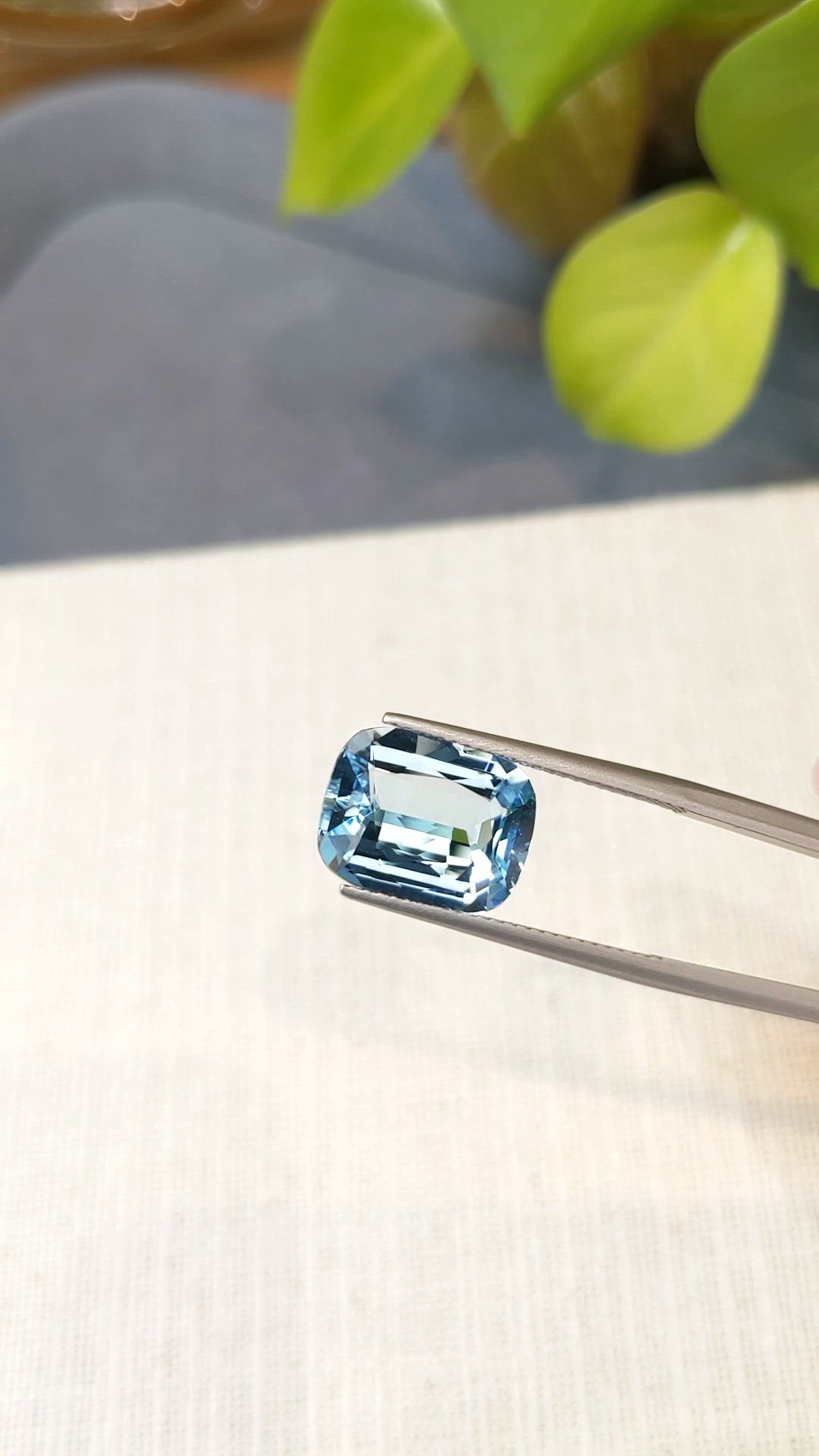 5.04 Ct. Blue Aquamarine from Brazil Size Video