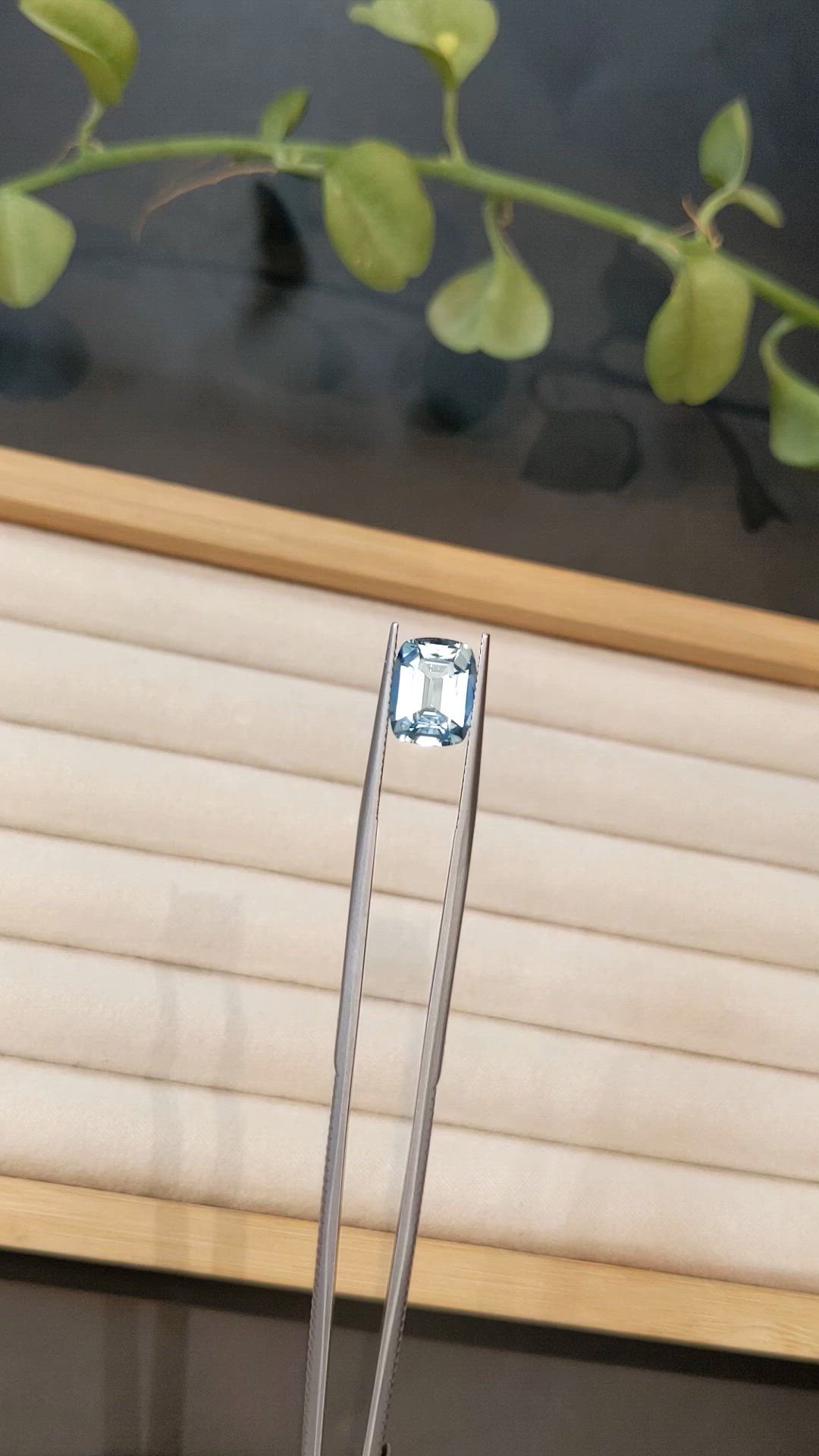 3.15 Ct. Blue Aquamarine from Brazil Size Video