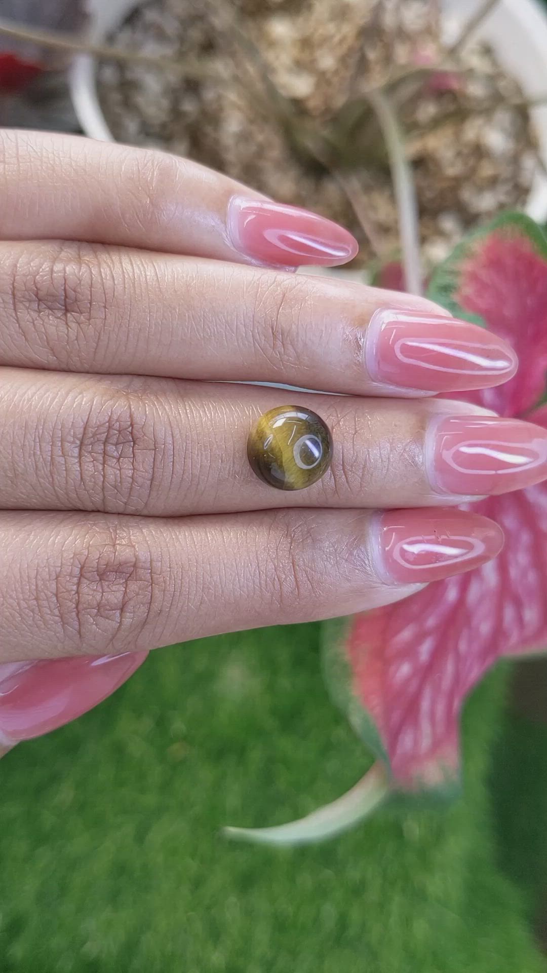 4.35 Ct. Cabochon Tiger's Eye from South Africa Size Video