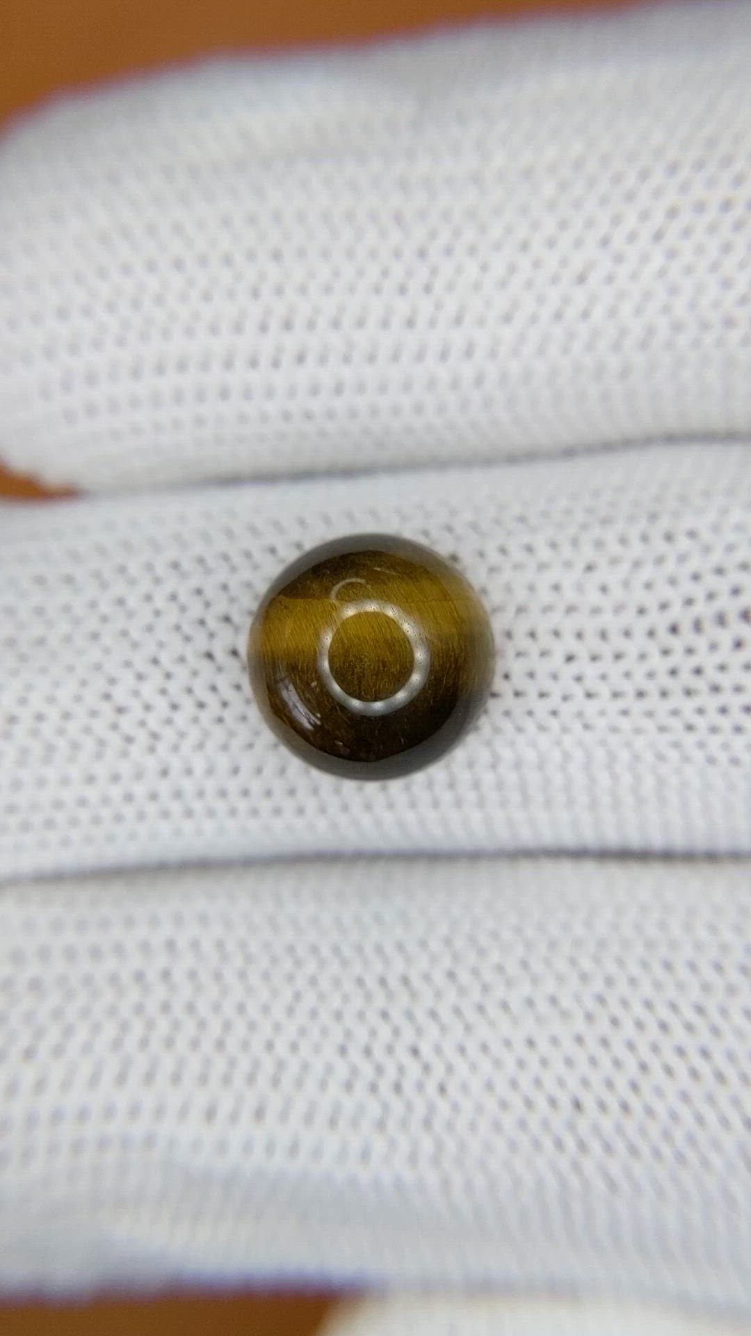 4.35 Ct. Cabochon Tiger's Eye from South Africa Size Video