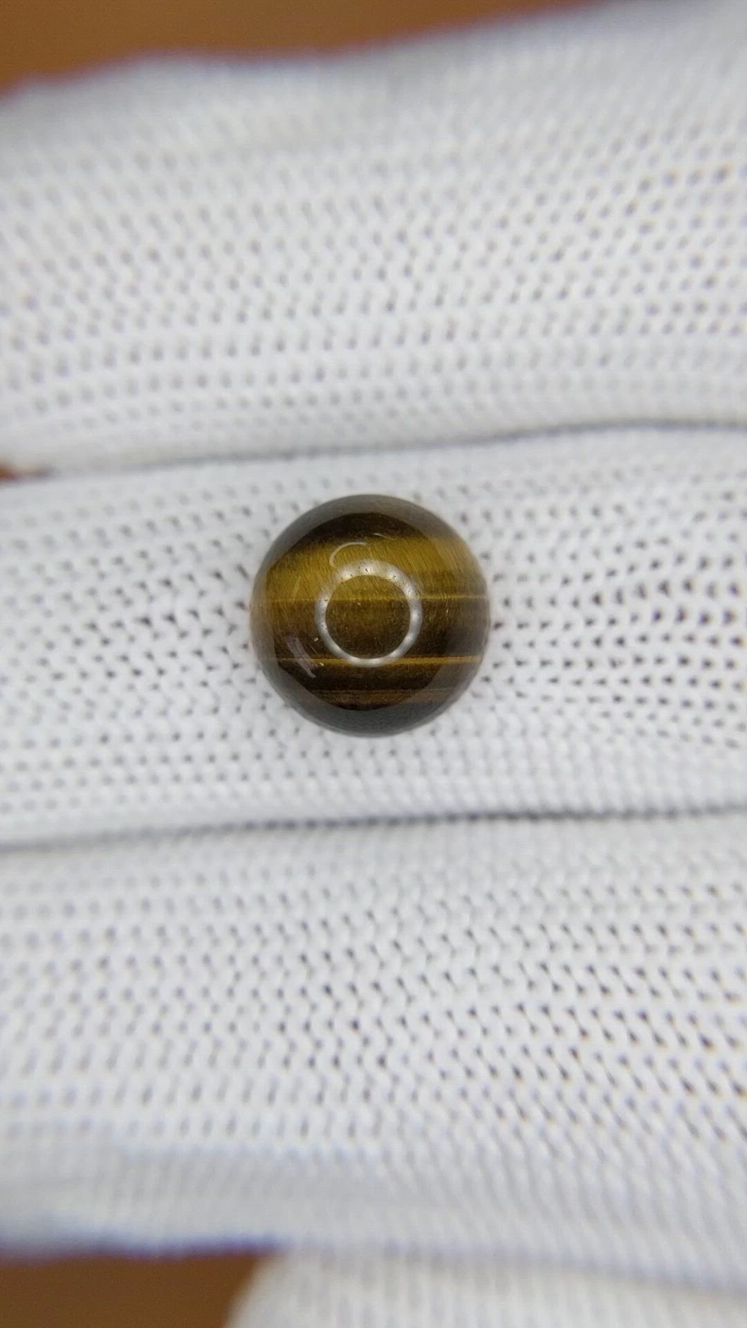 4.29 Ct. Cabochon Tiger's Eye from South Africa Size Video