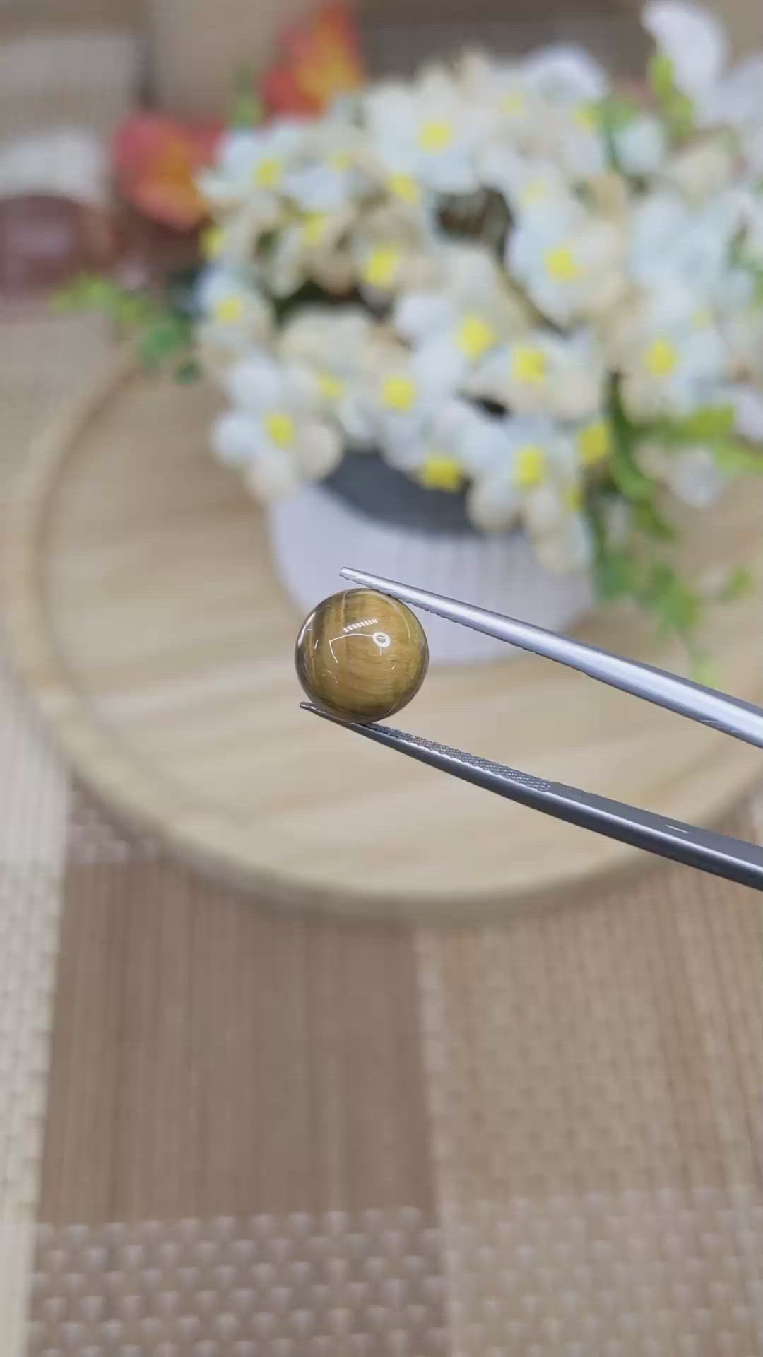 4.33 Ct. Cabochon Tiger's Eye from South Africa Size Video