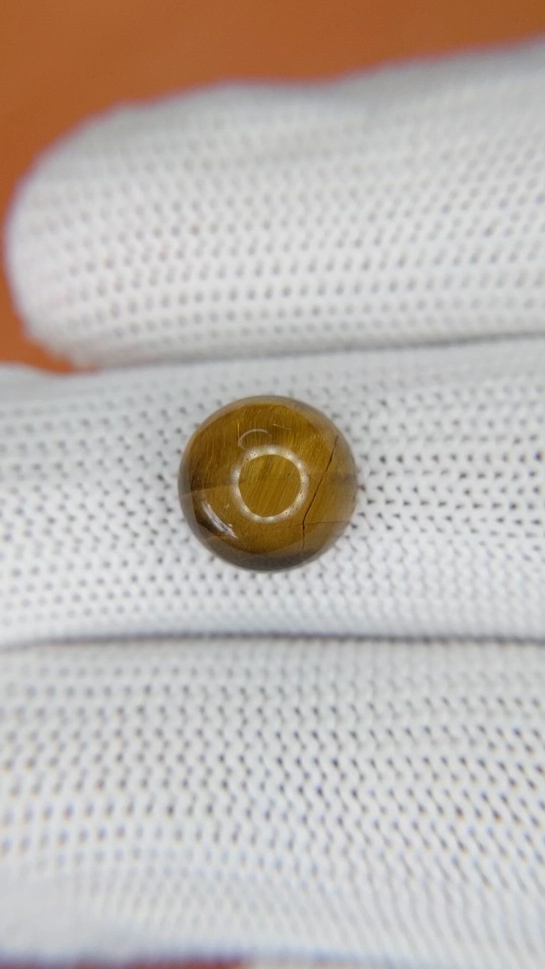 4.33 Ct. Cabochon Tiger's Eye from South Africa Size Video